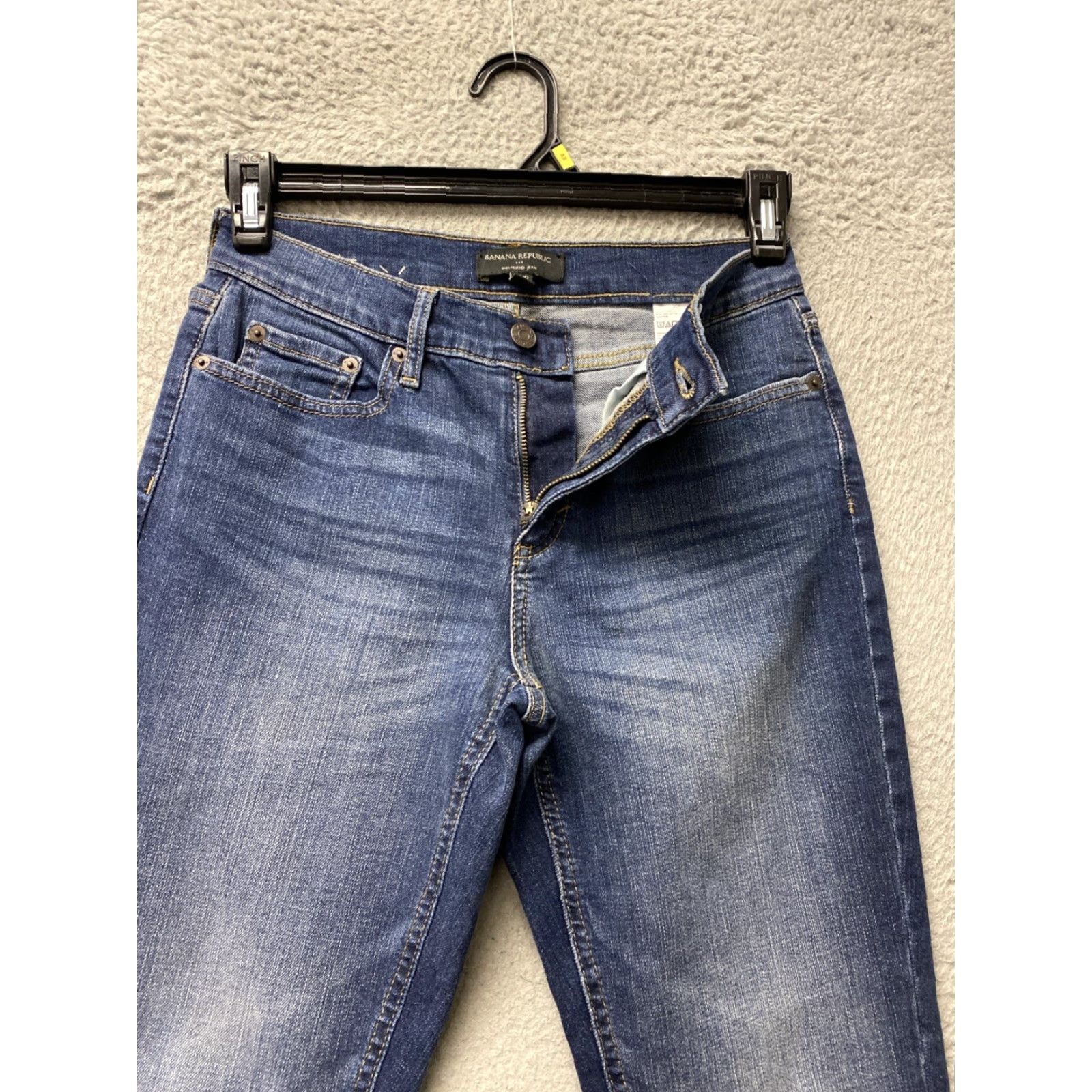 Banana Republic Banana Republic Boyfriend Jeans Womens 25/0 Blue Denim Regular Fit Mid Rise 5-Pocket Size 42" / US 20 - 2 Thumbnail