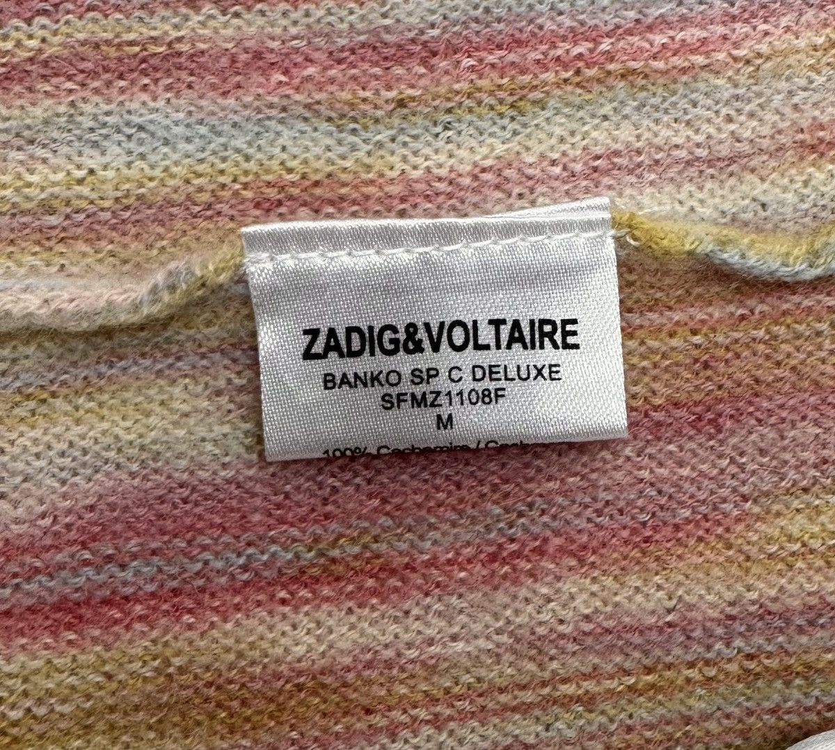 Zadig & Voltaire Banko SP Deluxe Cashmere Pullover size M