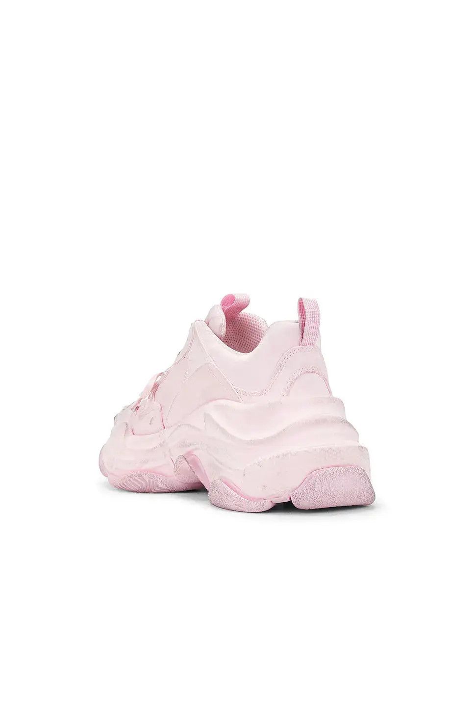 Balenciaga o1w1db10526 Triple S Satin Sneakers in Pink Size US 5 / IT 35 - 3 Thumbnail
