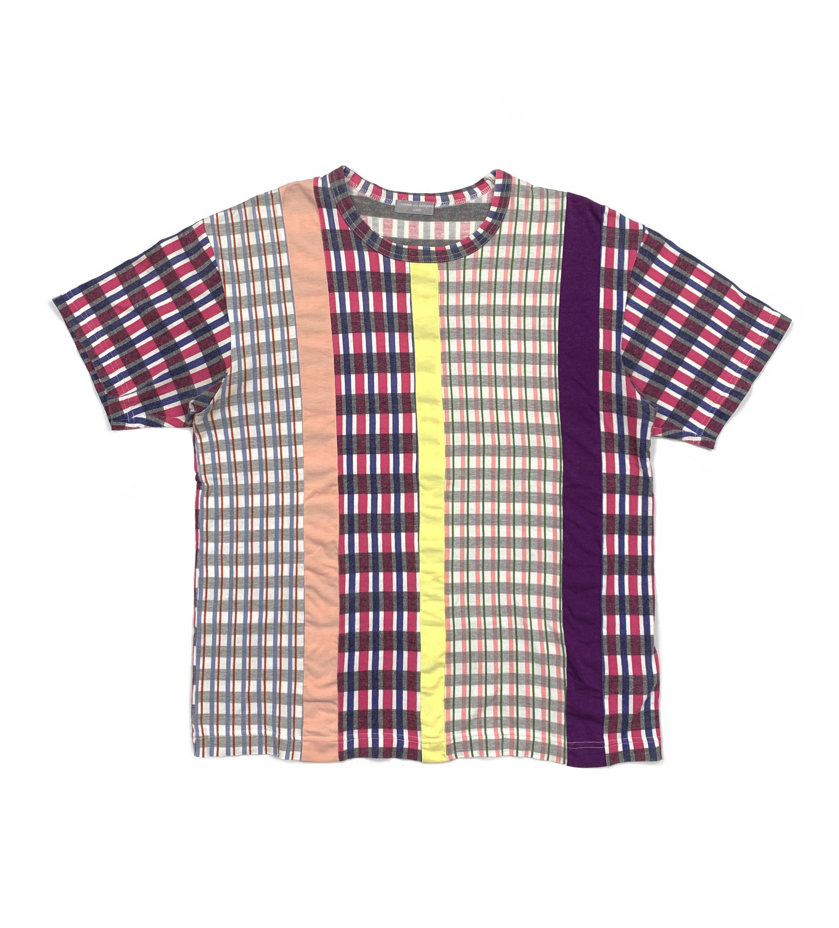 Comme des Garcons × Comme des Garcons Homme × Comme des Garcons Homme Plus 2001 Patchwork Striped Tee Size US M / EU 48-50 / 2 - 1 Thumbnail