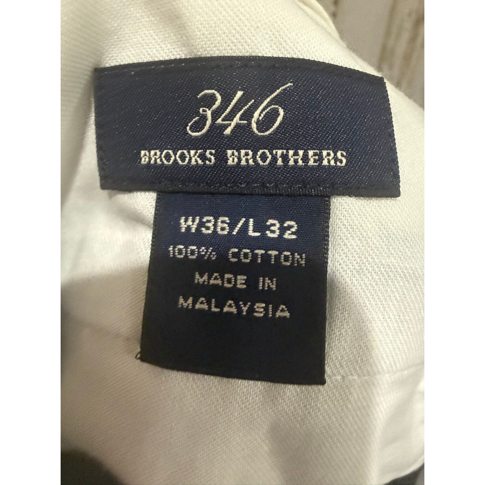Brooks Brothers Brooks Brothers 346 Dress Pants Mens 36x32 Gray Flat Front Size US 36 / EU 52 - 3 Thumbnail