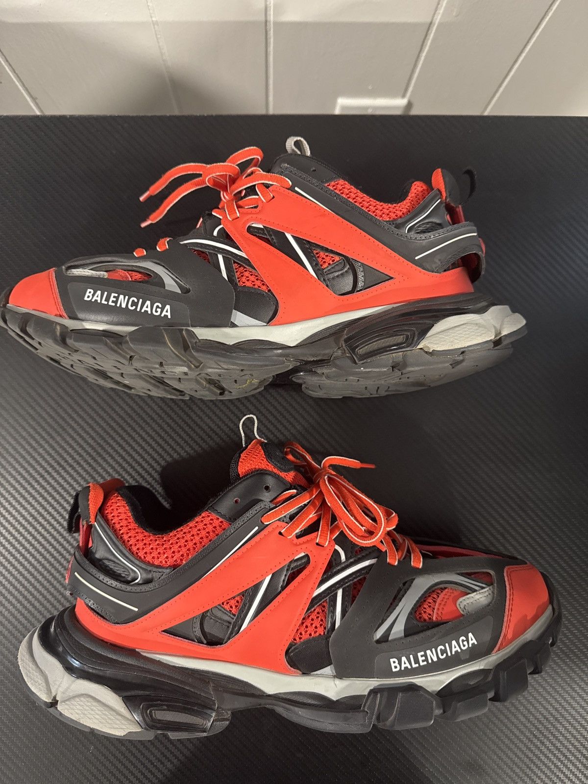 Balenciaga Balenciaga Tracks red black Size US 9 / EU 42 - 1 Thumbnail