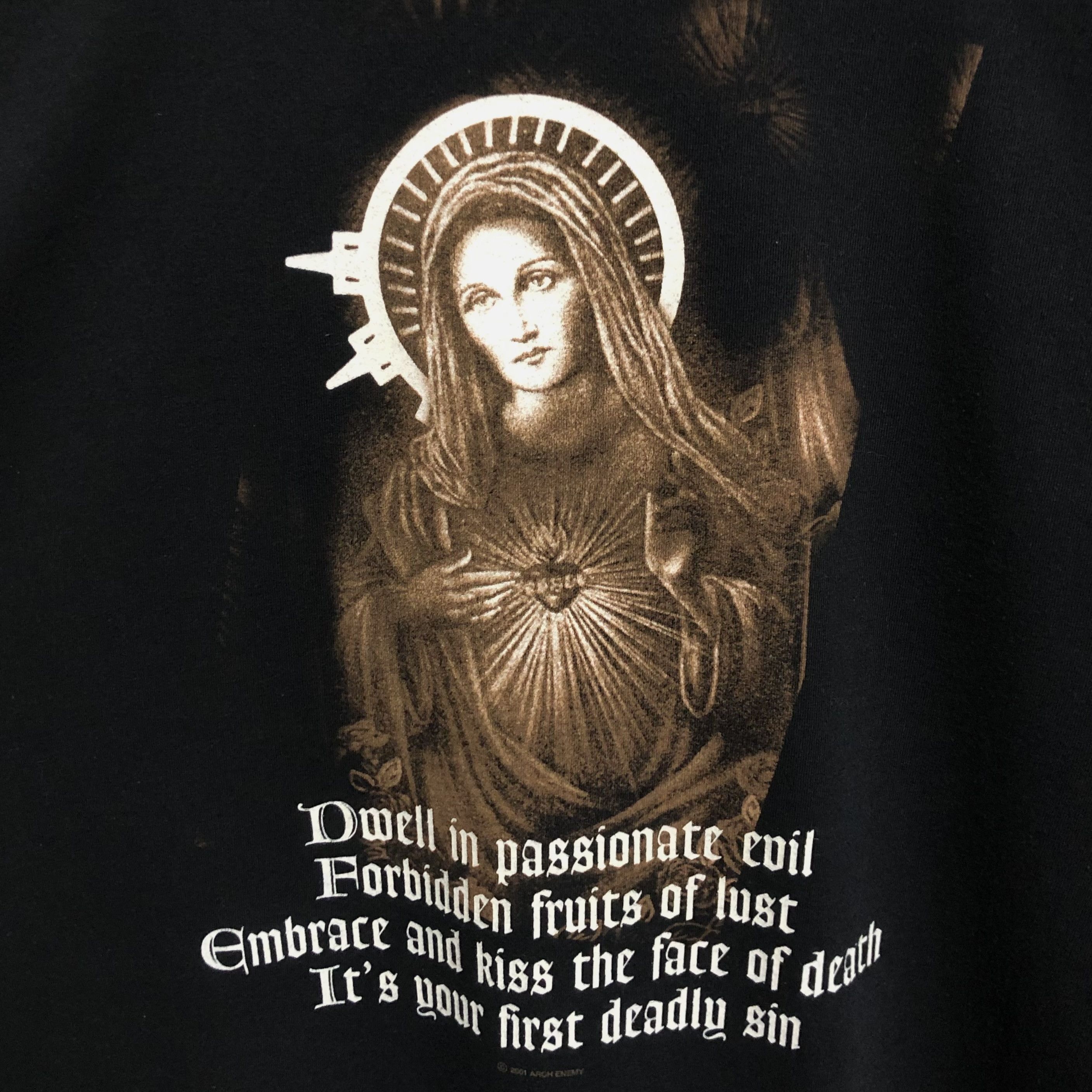 Band Tees 2001 Arch Enemy First Deadly Sin Tour Long Sleeve Tee Size US L / EU 52-54 / 3 - 10 Thumbnail