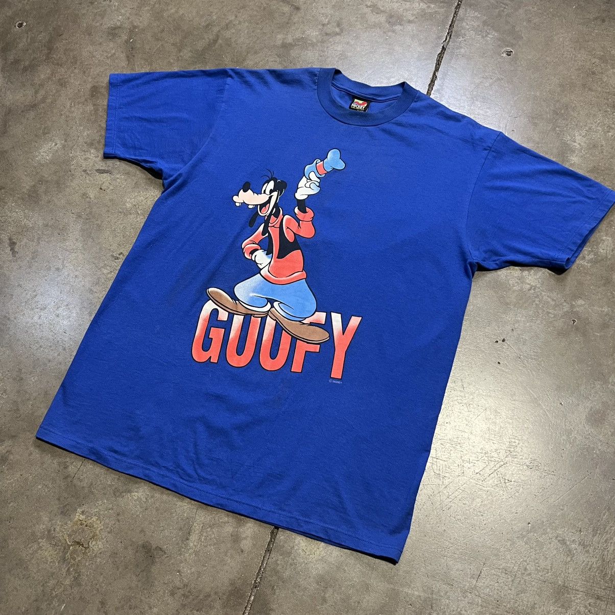 Disney × Mickey & Co. × Vintage Vintage 90s Disney Mickey Unlimited Goofy Big Print T Shirt Size US XL / EU 56 / 4 - 2 Thumbnail