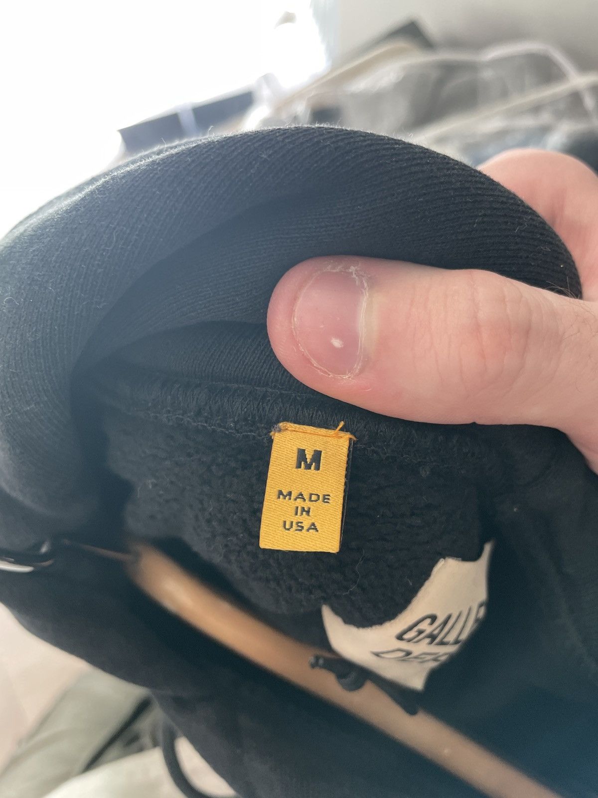 Gallery Dept. Gallery Dept. Yellow Reverse Logo Hooded Sweatshirt Black M Size US M / EU 48-50 / 2 - 5 Thumbnail
