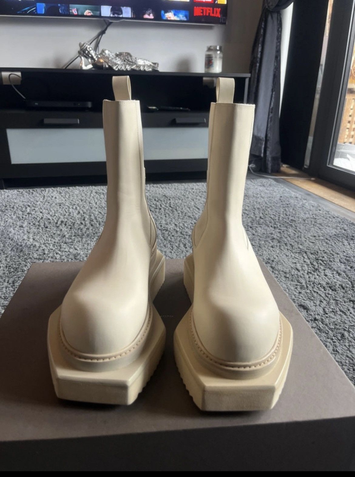 Rick Owens Rick owens milk turbo cyclops chelsea boots Size US 8 / EU 41 - 4 Thumbnail