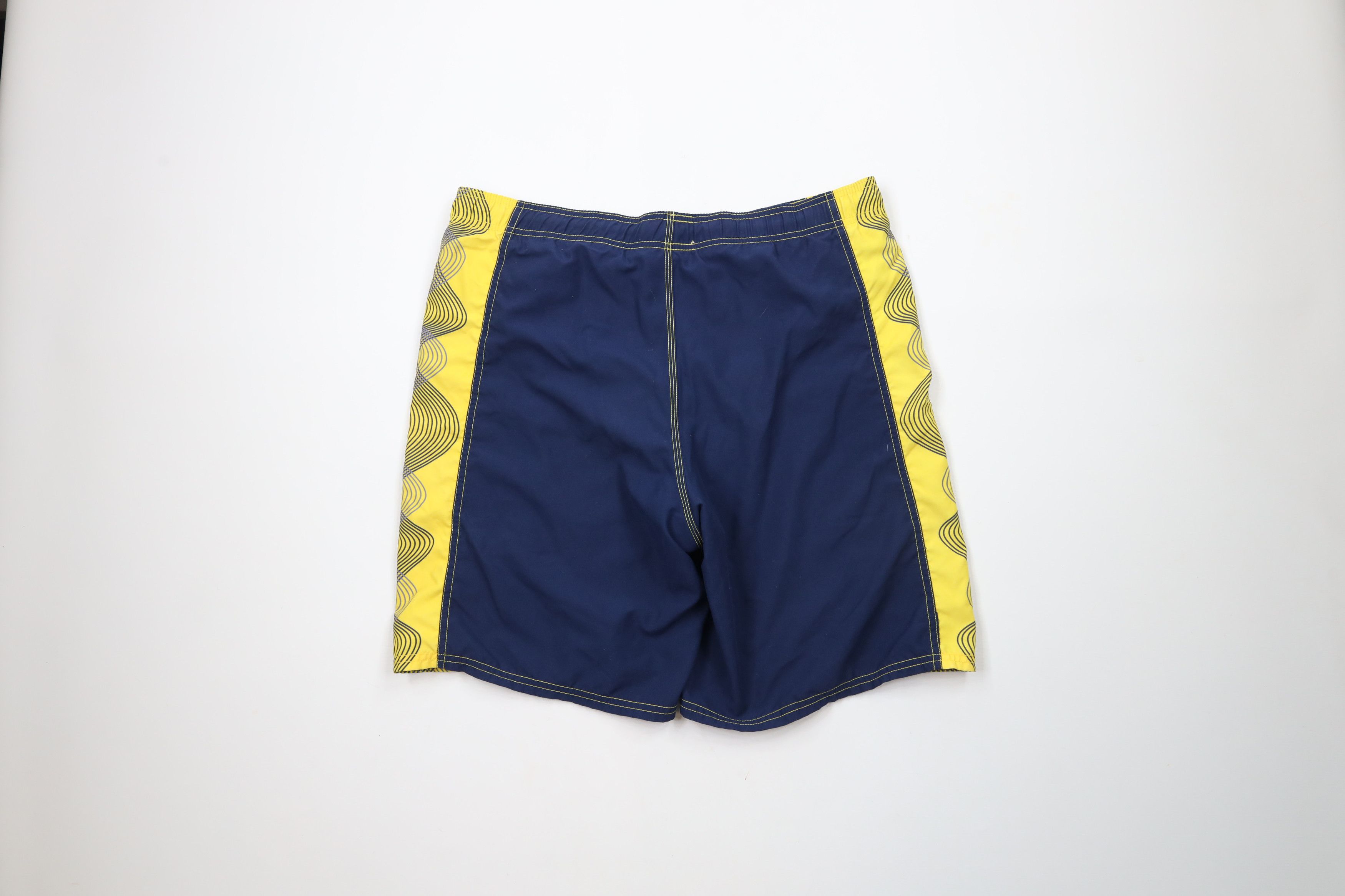 Nike × Vintage Vintage Nike Mini Swoosh Abstract Lined Shorts Swim Trunks Size US 32 / EU 48 - 11 Thumbnail