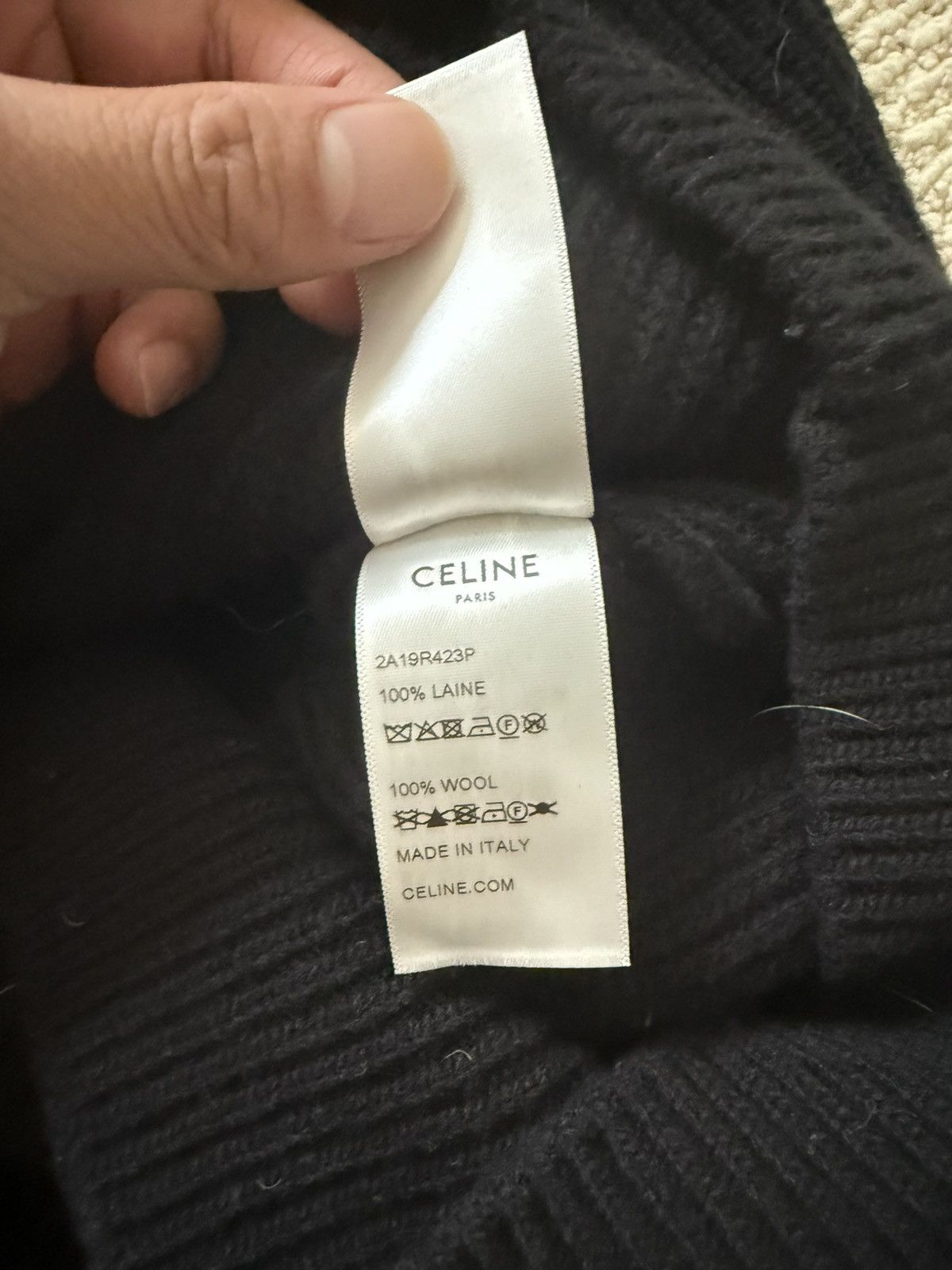 Celine Celine Knitwear Logo Sweater Size US S / EU 44-46 / 1 - 7 Thumbnail