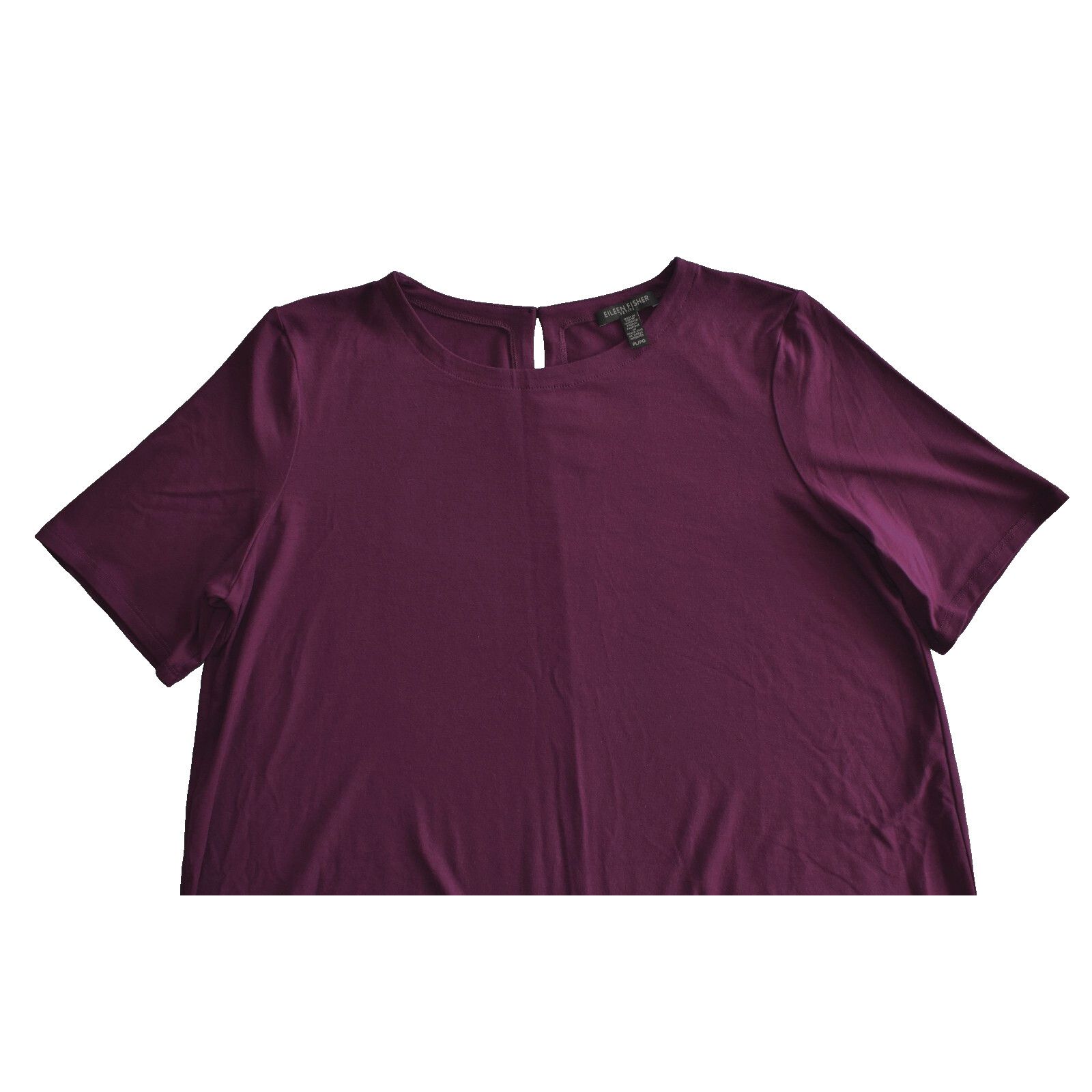 Eileen Fisher EILEEN FISHER Purple Jersey Short Sleeve Petite Dress Sz PL Size XL / US 12-14 / IT 48-50 - 4 Thumbnail