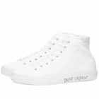 Saint Laurent Paris o1y0325 Logo Hi-Top Sneakers in White Size US 7 / EU 40 - 2 Thumbnail