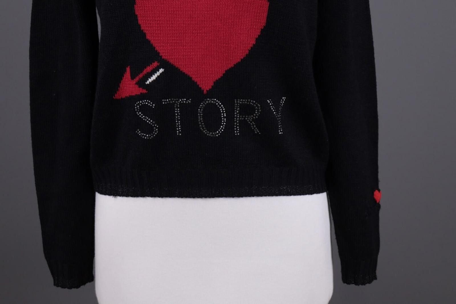 Designer Princess Goes Hollywood Black Knit Sweater Size 36 Size M / US 6-8 / IT 42-44 - 3 Thumbnail
