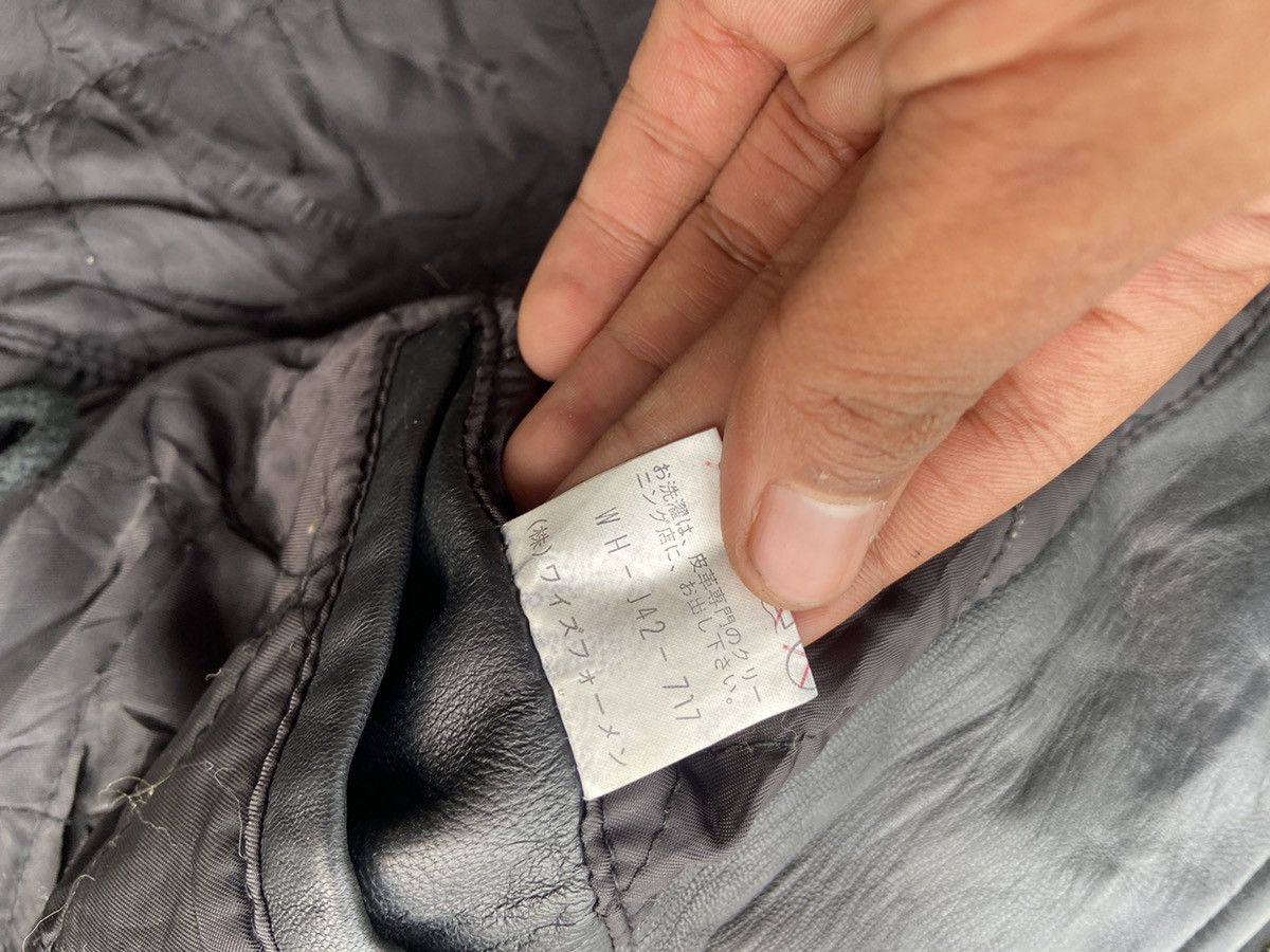 Yohji Yamamoto Circa 92–93 Hooded Leather Coat with Asymmetrical Button Size US L / EU 52-54 / 3 - 6 Thumbnail