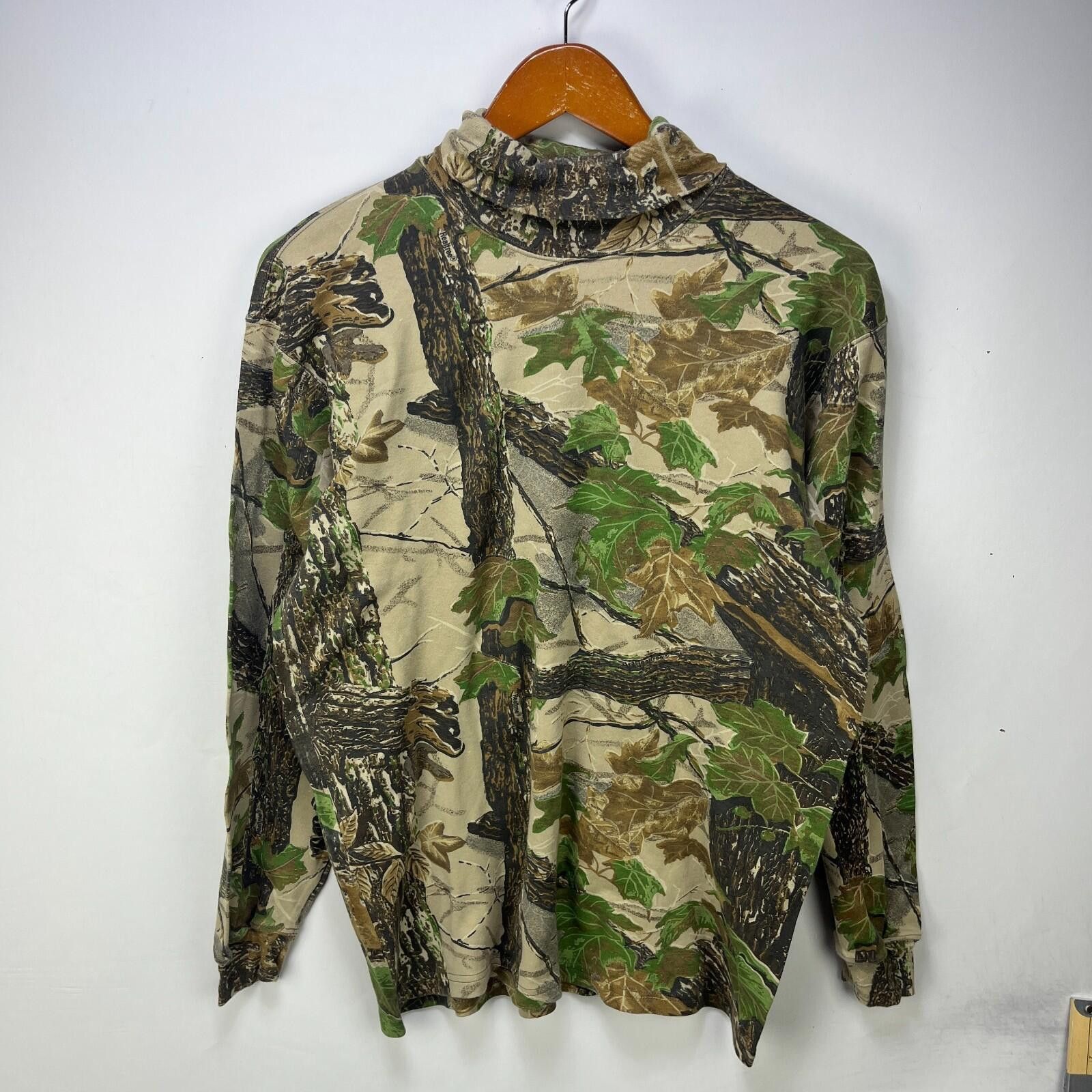 Realtree Vintage Real Tree Camo T Shirt Large Longsleeve Turtleneck Size US L / EU 52-54 / 3 - 1 Thumbnail