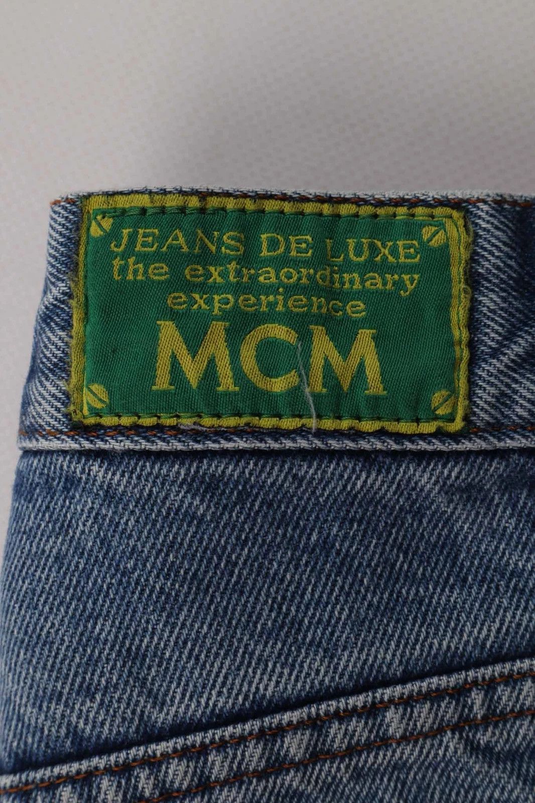 MCM Women's MCM Luxury Vintage Jeans Rhinestone Logo Med W25/L31 Size 25" / US 0 / IT 36 - 4 Thumbnail