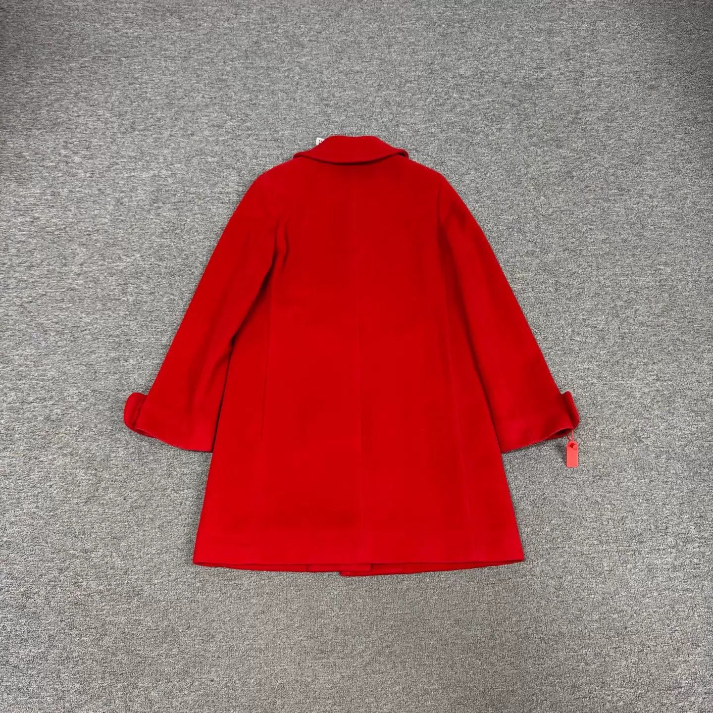 Burberry Burberry Red Single-breasted Wool Coat UK8 99new Size S / US 4 / IT 40 - 2 Thumbnail