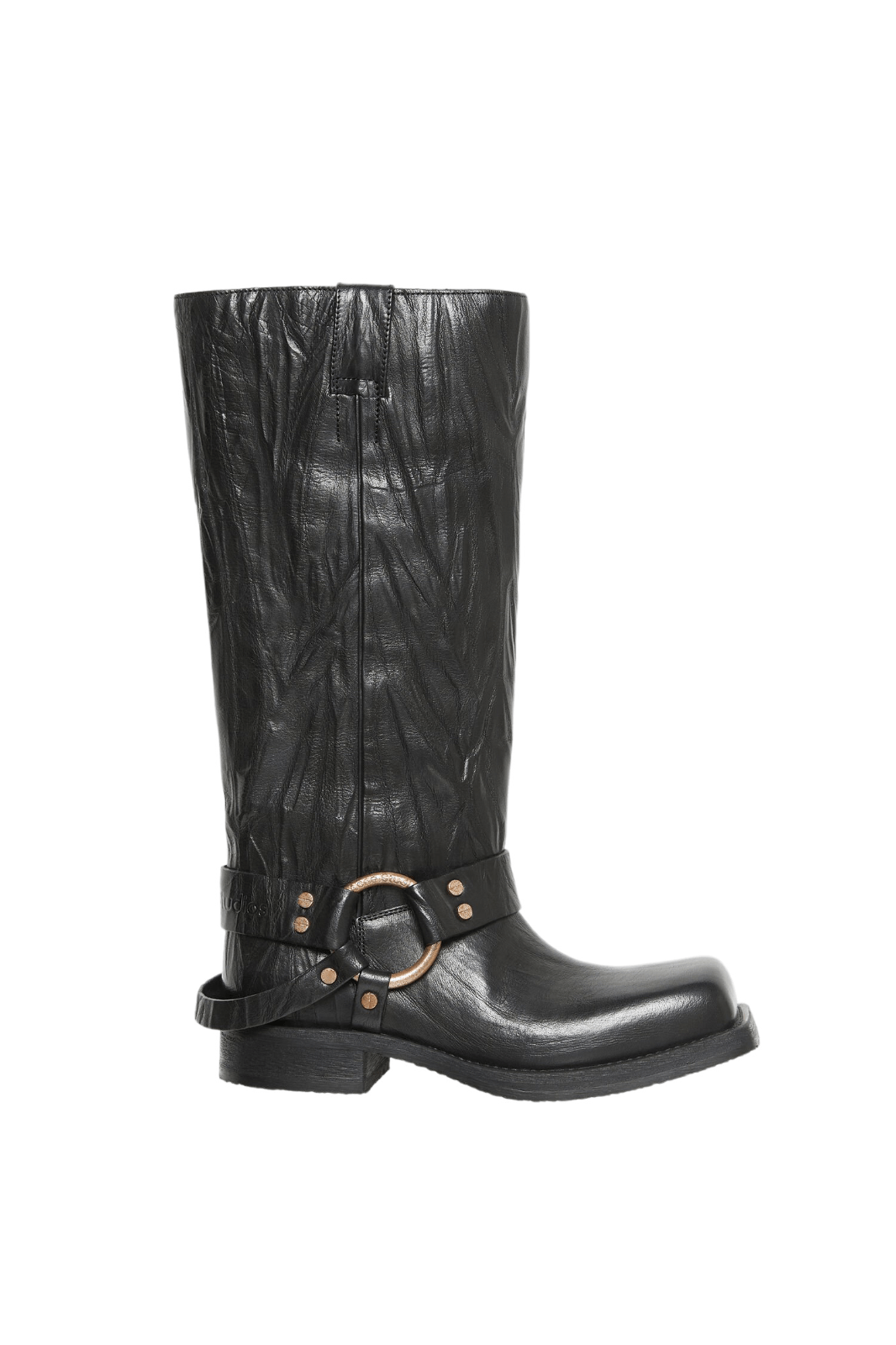Acne Studios ACNE STUDIOS Balius Anthracite Leather Buckle Boots New Size US 8 / IT 38 - 1 Thumbnail