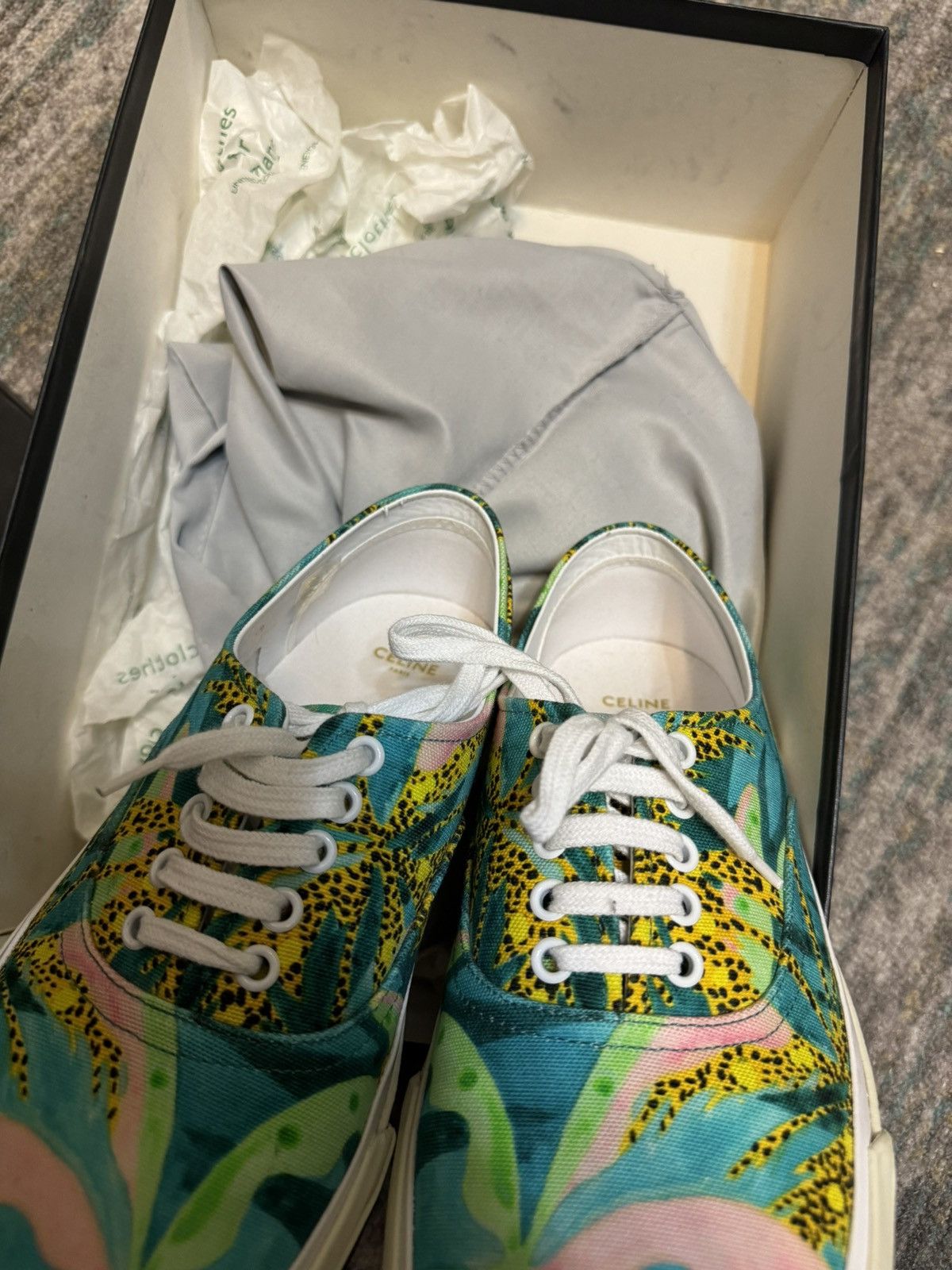 Celine × Hedi Slimane Tyson Reeder low top sneakers Size US 10 / EU 43 - 7 Thumbnail