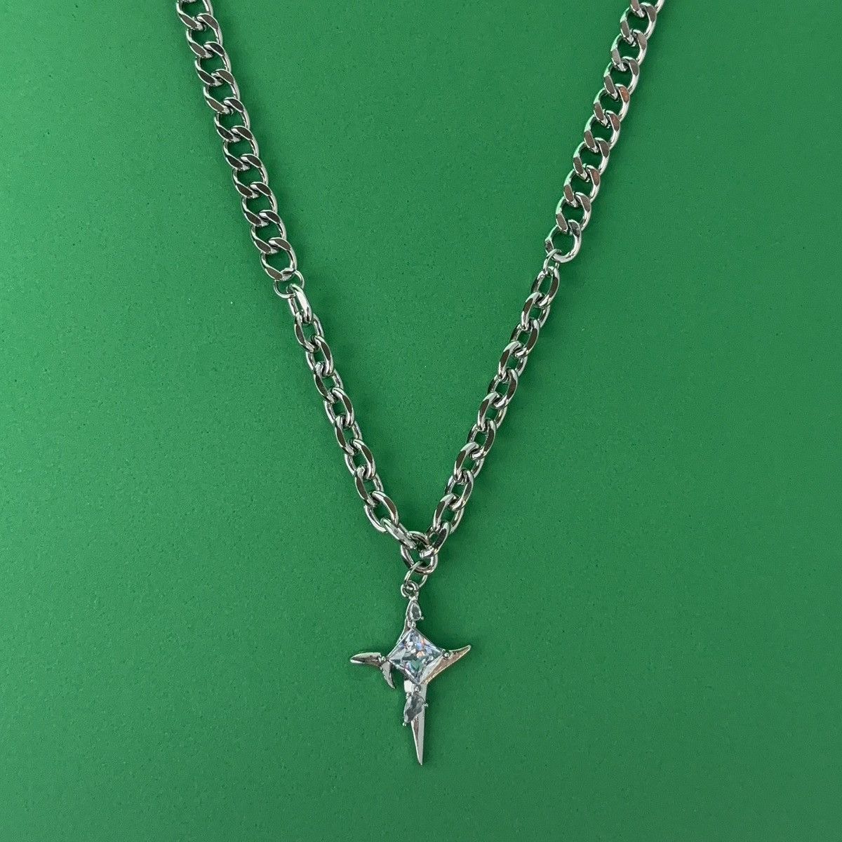 Other CZ Star Pendant Necklace for Men Women Unisex Necklace Size ONE SIZE - 1 Thumbnail