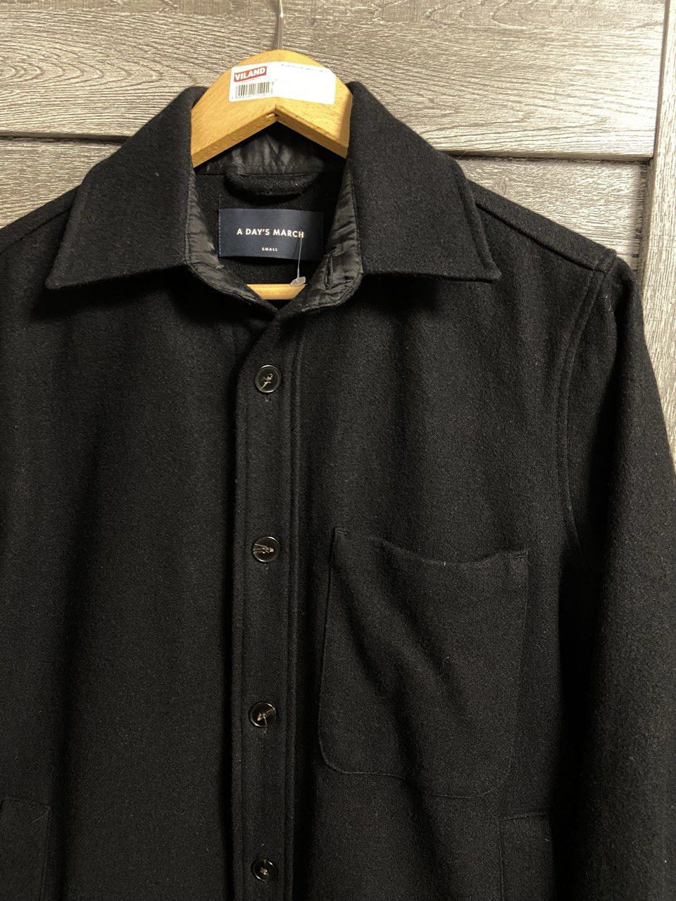A Day's March A Day's March Wool Overshirt Jacket Black Size US S / EU 44-46 / 1 - 4 Thumbnail
