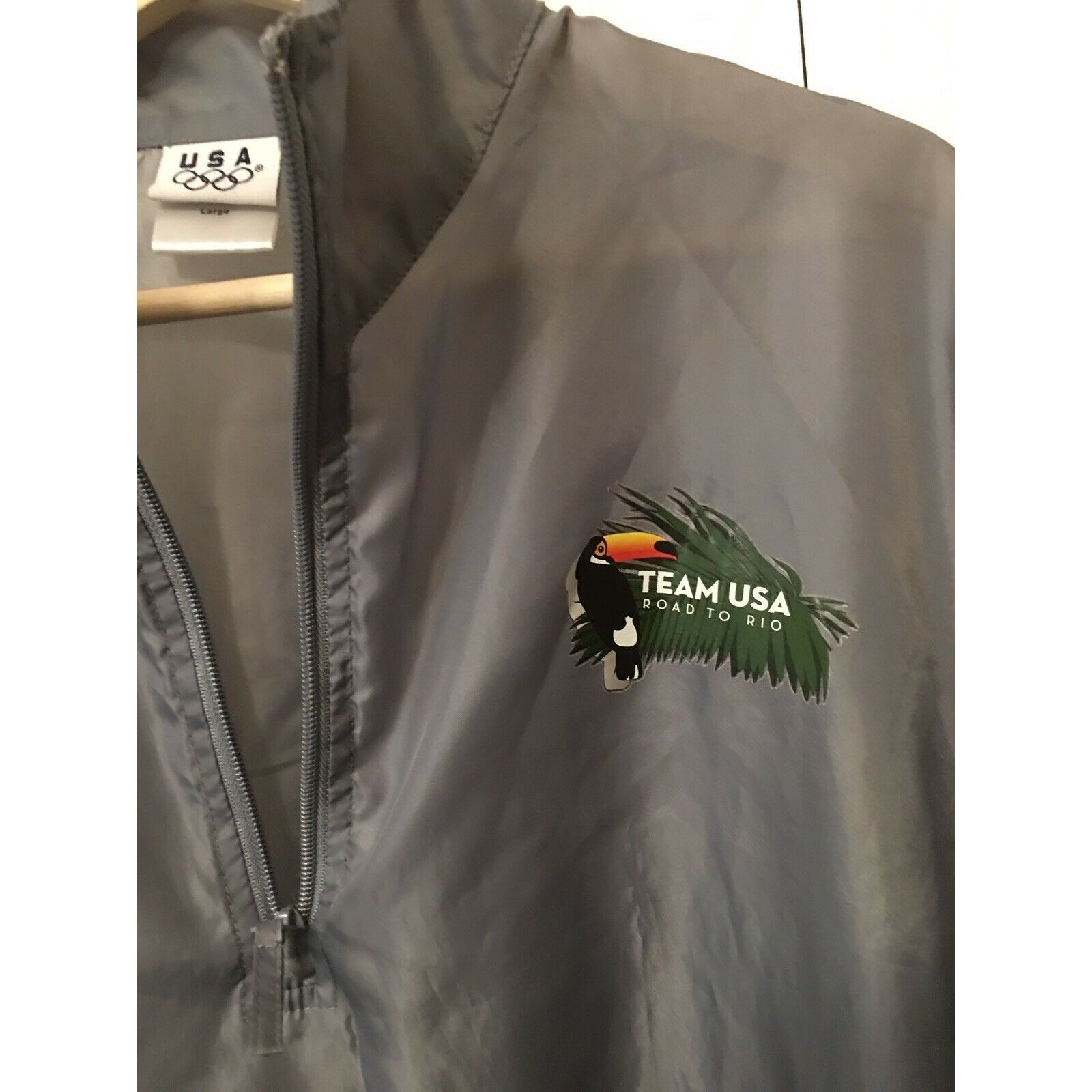 Other Olympic Team USA Windbreaker Jacket Road To Rio 2016 Gray Ad Size US L / EU 52-54 / 3 - 4 Thumbnail