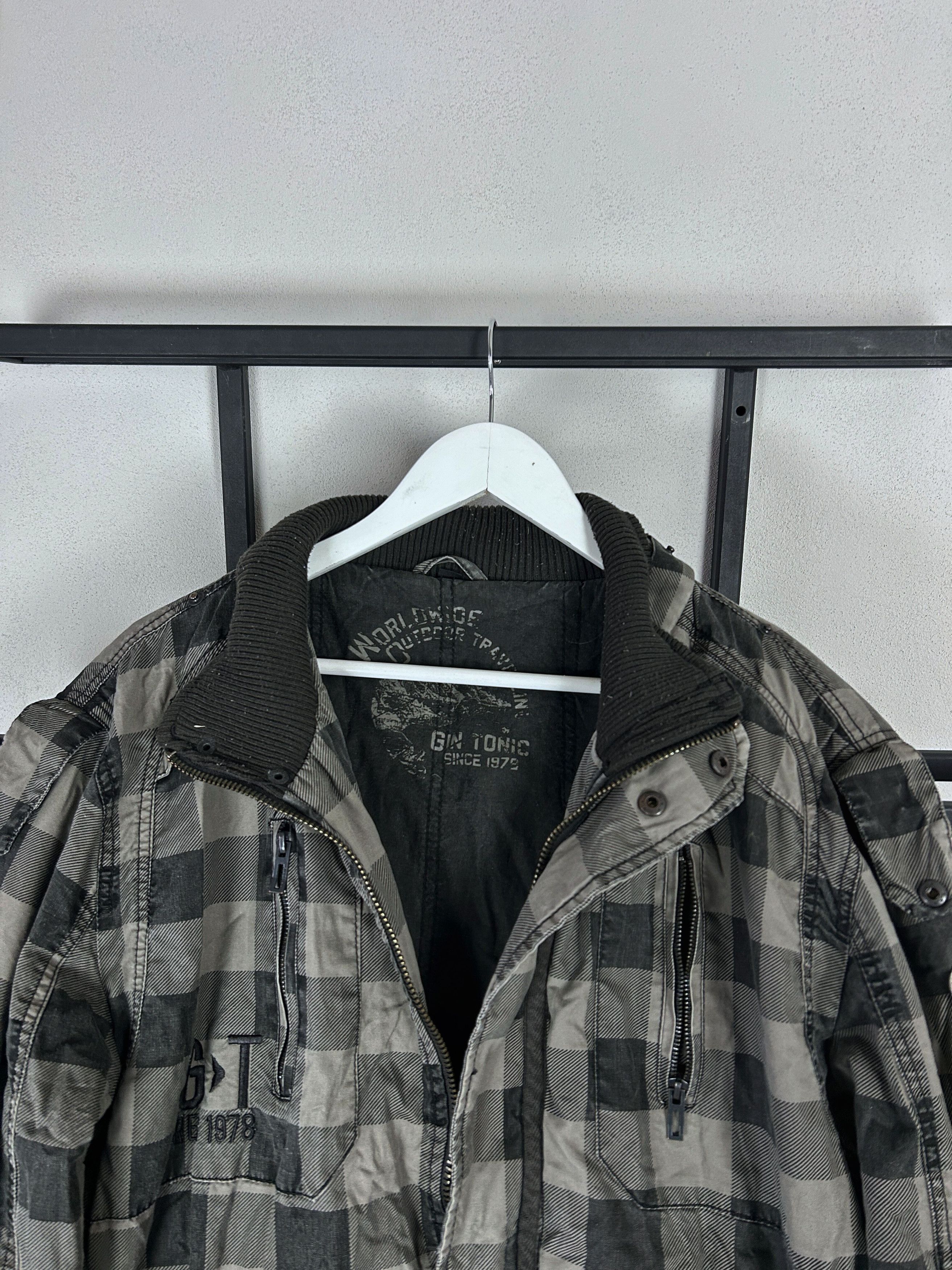 Vintage Vintage Plaid Bomber Jacket Grey Black Check Y2K Streetwear Size US L / EU 52-54 / 3 - 9 Thumbnail