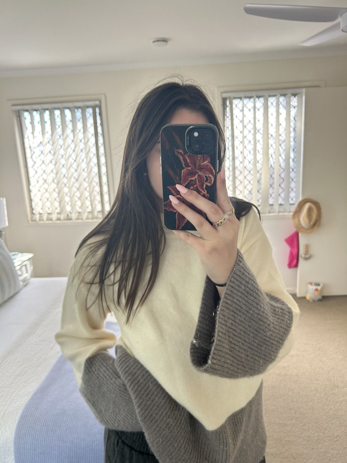 Other Wool Beige and Grey Long Sleeve Jumper Size M / US 6-8 / IT 42-44 - 2 Thumbnail