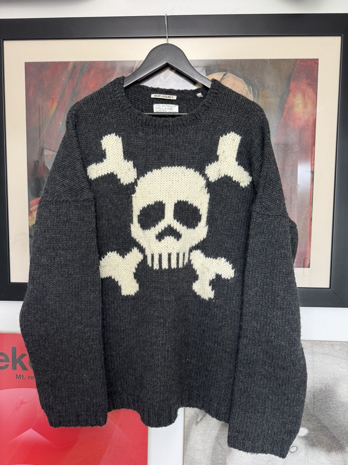 Our Legacy Our Legacy Jolly Roger Skull Knitted Sweater Avant Garde Size US M / EU 48-50 / 2 - 1 Thumbnail