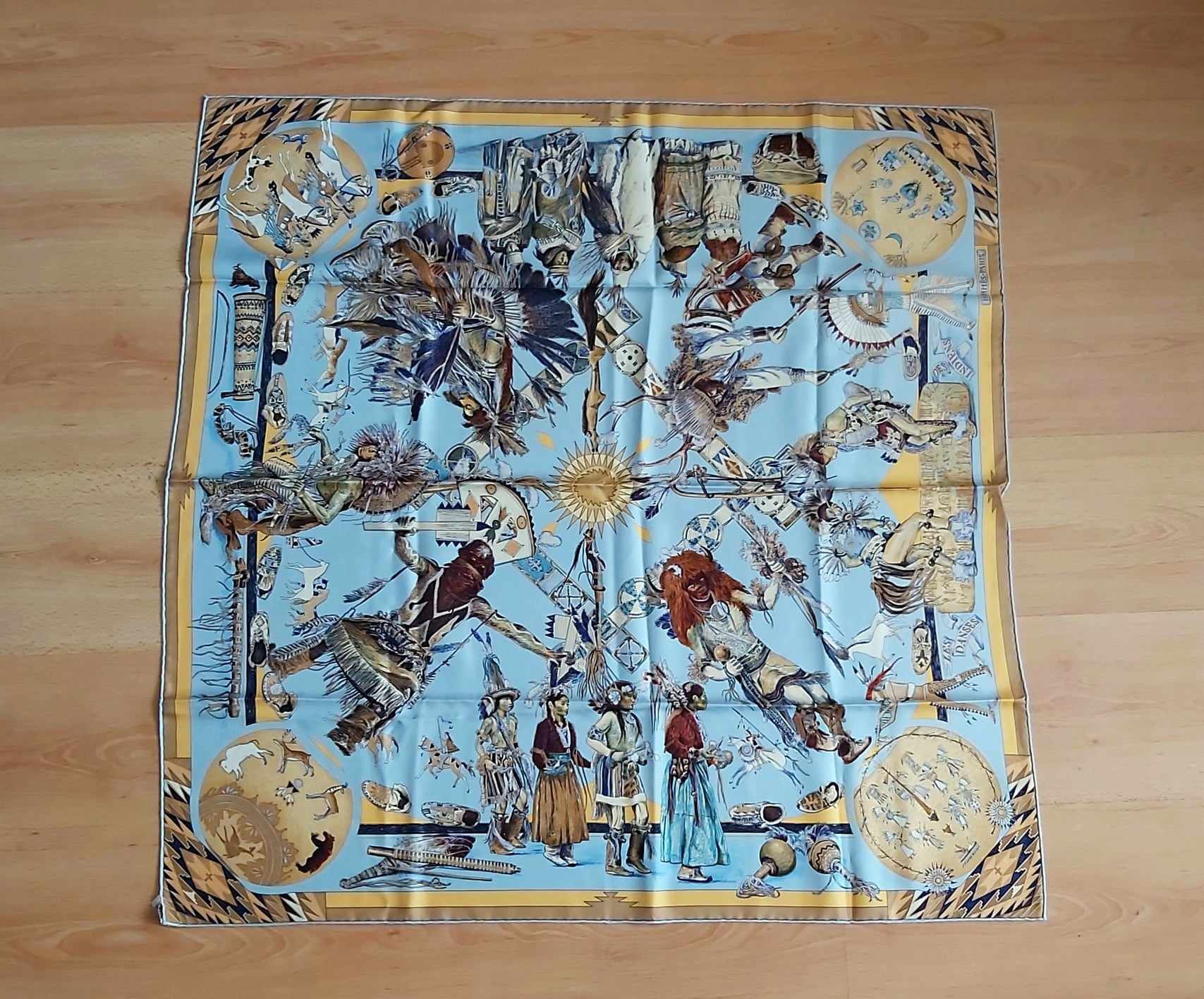 Hermes Hermes silk scaf "Les Danses des Indiens" Size ONE SIZE - 1 Thumbnail