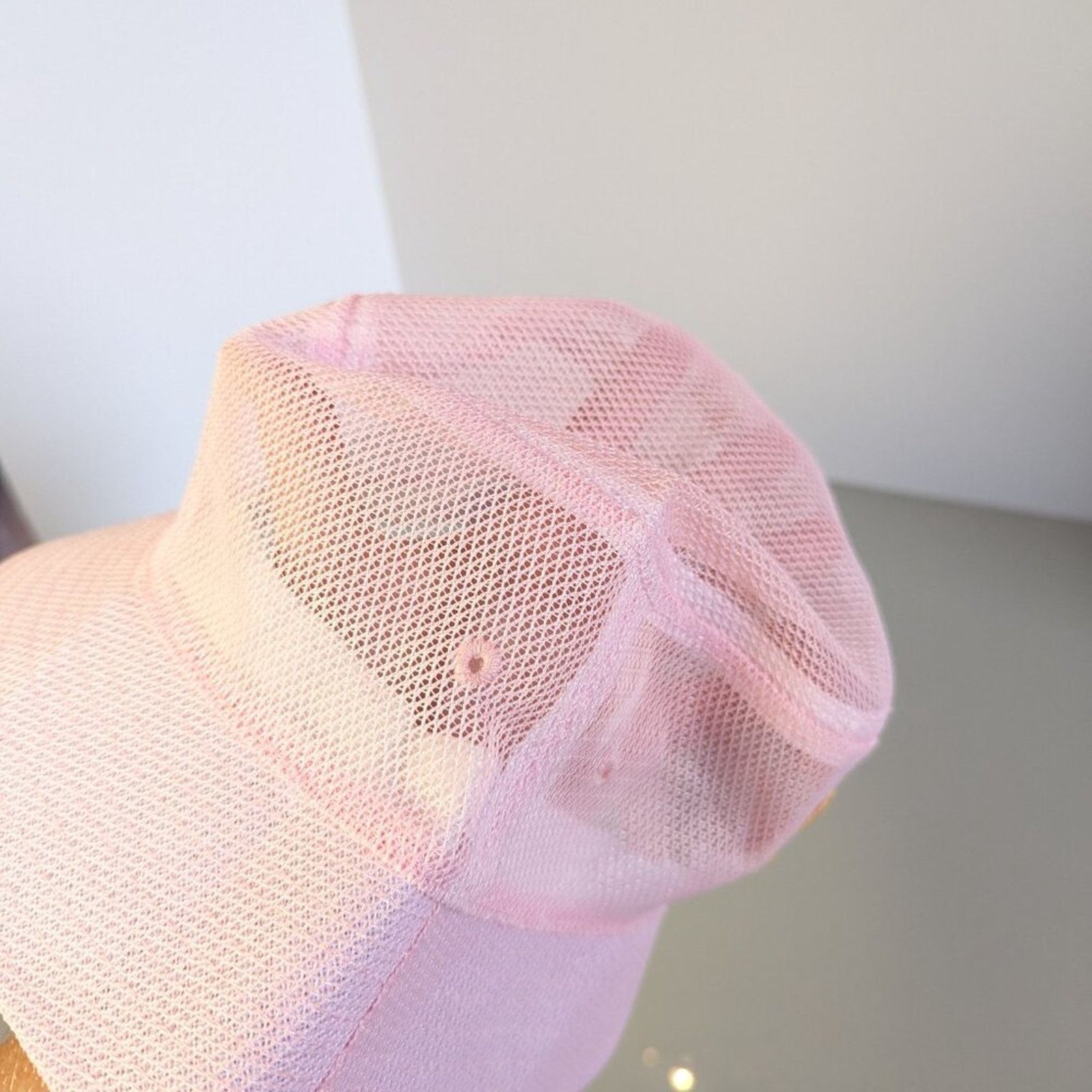 Other Reworked Pink Mesh Bucket Hat Hot To Go Embroidered Patch Size ONE SIZE - 3 Thumbnail