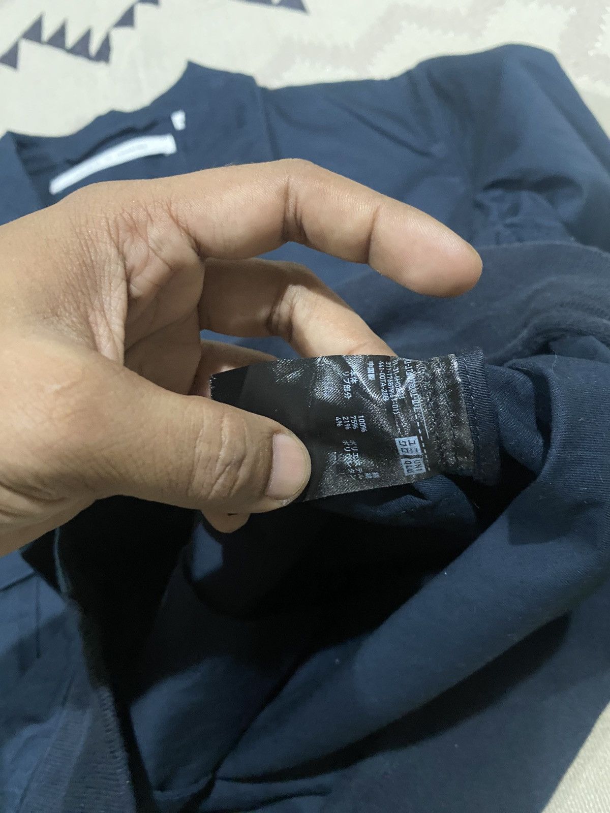 Lemaire × Uniqlo 2000s UNIQLO CHRISTOPHER LEMAIRE COTTON NAVY LIGHT JACKET Size US S / EU 44-46 / 1 - 8 Thumbnail