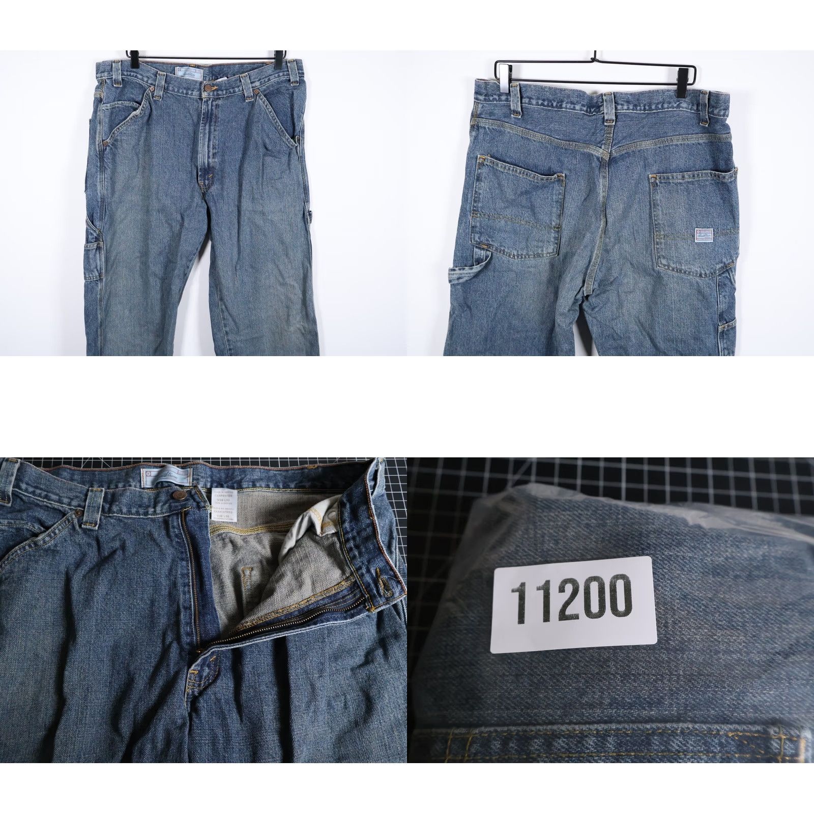 Levi's VINTAGE Levi's Jeans Men 38 x 30 Blue Denim Baggy Carpenter Workwear Skate Y2K 90s Mens Jeans Size US 38 / EU 54 - 9 Thumbnail