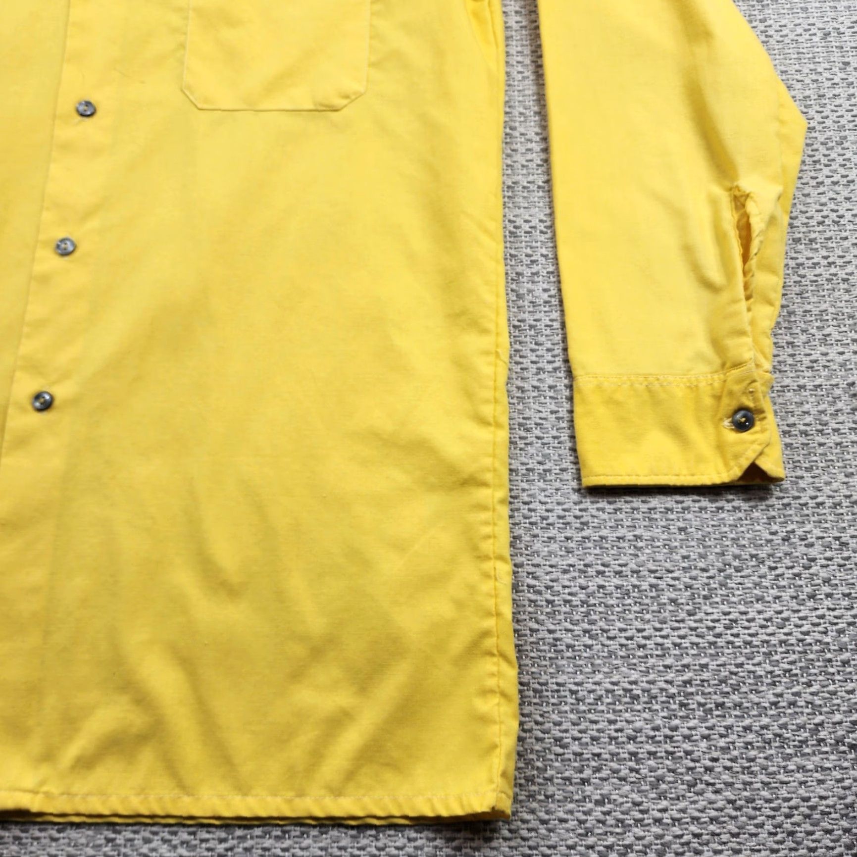 Vintage VINTAGE King Fashion Shirt Mens Large Yellow Long Point Collar Button Up 70s Size US L / EU 52-54 / 3 - 2 Thumbnail