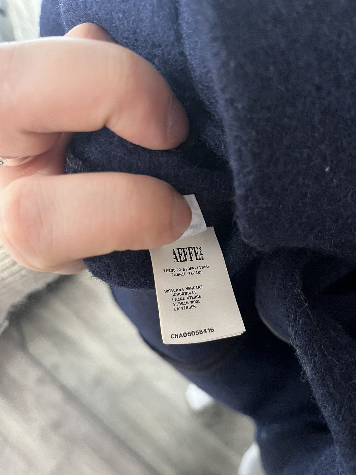 Cacharel Cacharel Virgin Wool Duffle Coat Navy/Grat Hooded Size US 6 Size M / US 6-8 / IT 42-44 - 7 Thumbnail