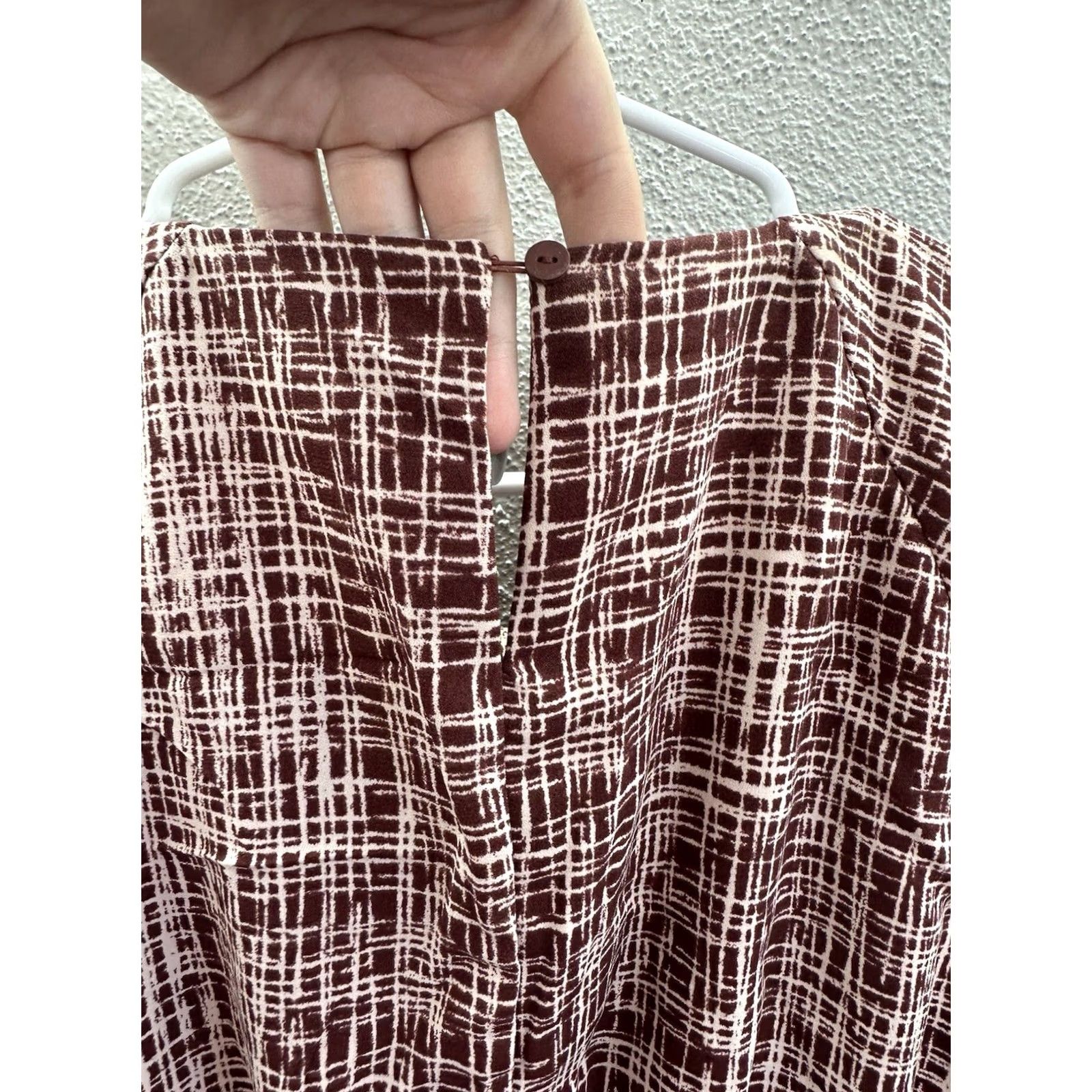 Vintage Prologue Womens Dress Midi Red Long Sleeve Button Pockets Classic Vintage? No, Regular M Size M / US 6-8 / IT 42-44 - 7 Thumbnail