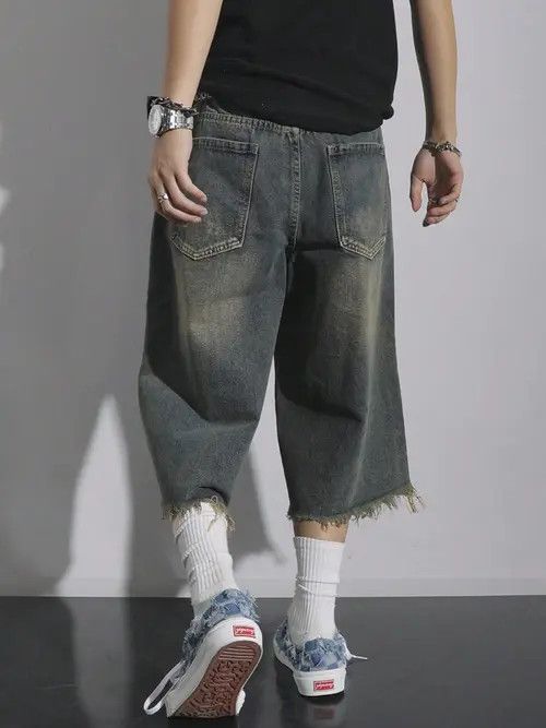 Other Distressed Y2k Shorts Jorts Designer Denim Size US 32 / EU 48 - 2 Thumbnail