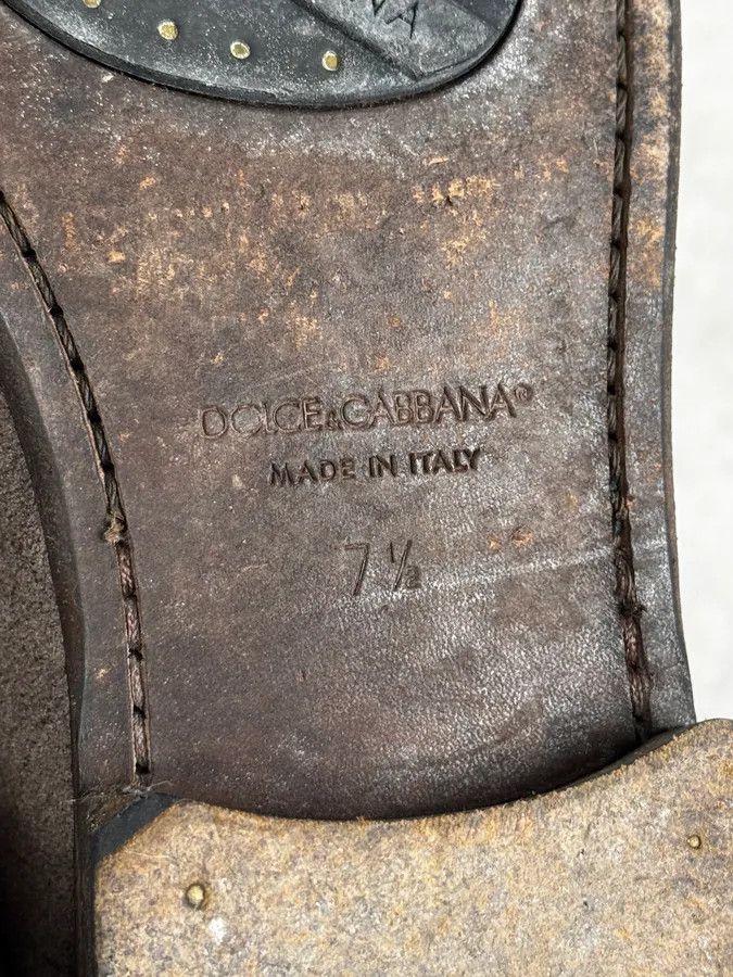 Dolce & Gabbana Dolce & Gabbana Grey Suede Fringes Loafer Size US 7.5 / EU 40-41 - 8 Thumbnail
