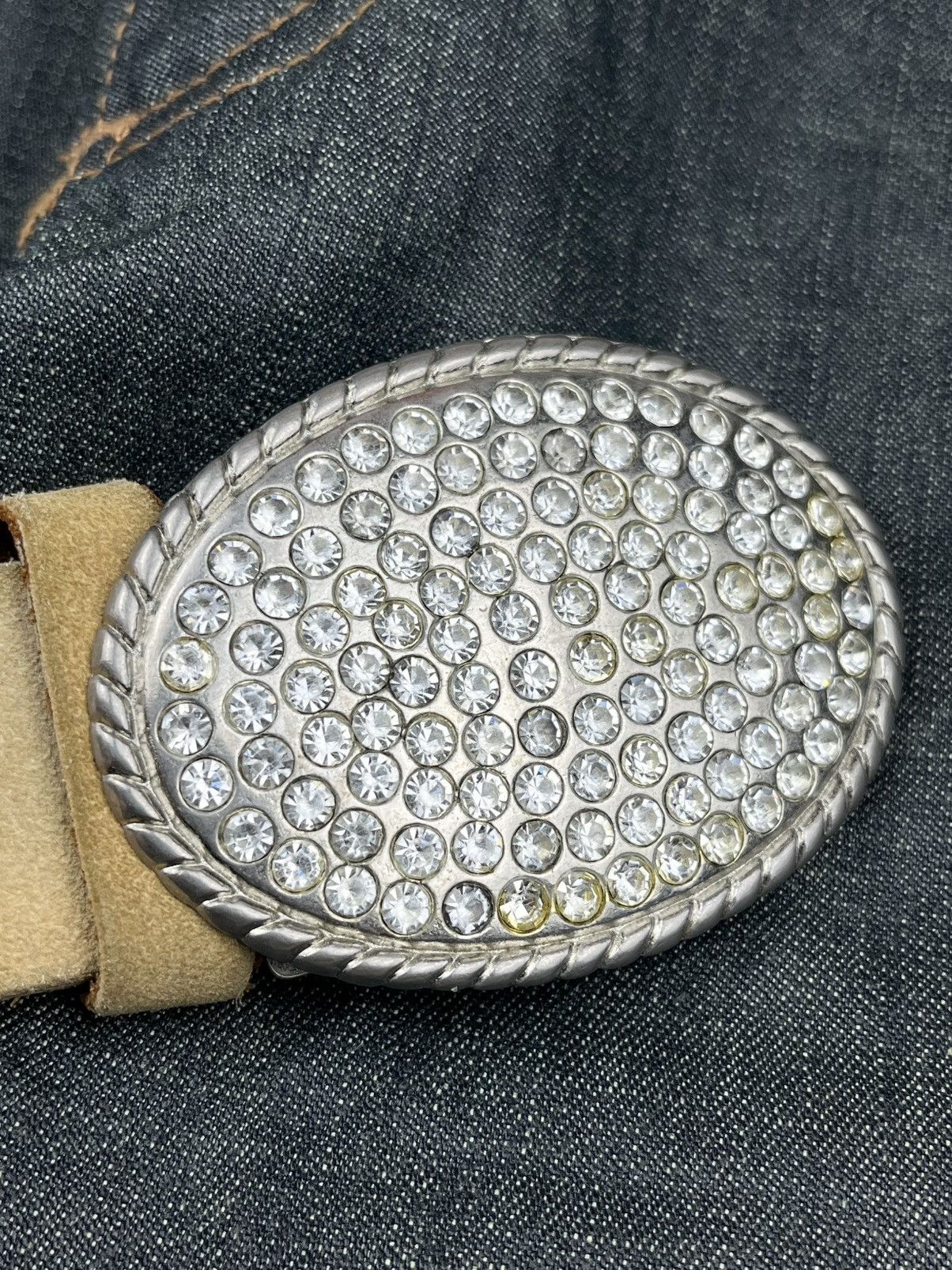 Comme des Garcons Comme des Garcons Homme Plus Crystal Rhinestone Buckle Belt Size ONE SIZE - 4 Thumbnail