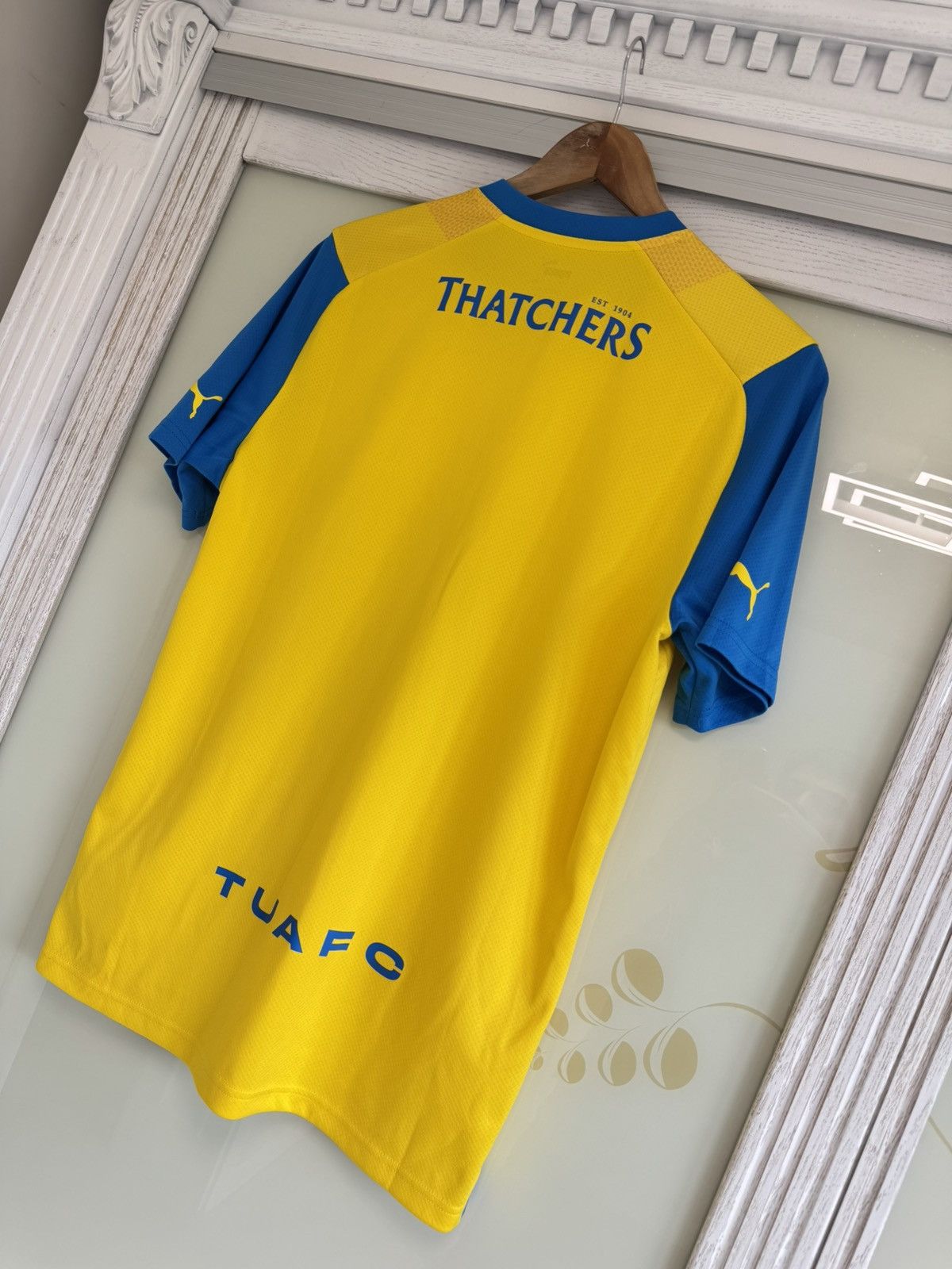 Puma Torquay United 2023-2024 Home Soccer Jersey Football Shirt Size US L / EU 52-54 / 3 - 7 Thumbnail