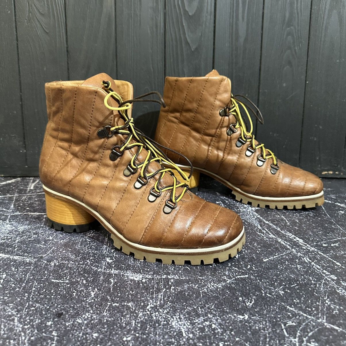 Halmanera HALMANERA Women’s Leather Boots size 37.5eu Rick Owens style Size US 7.5 / IT 37.5 - 2 Thumbnail