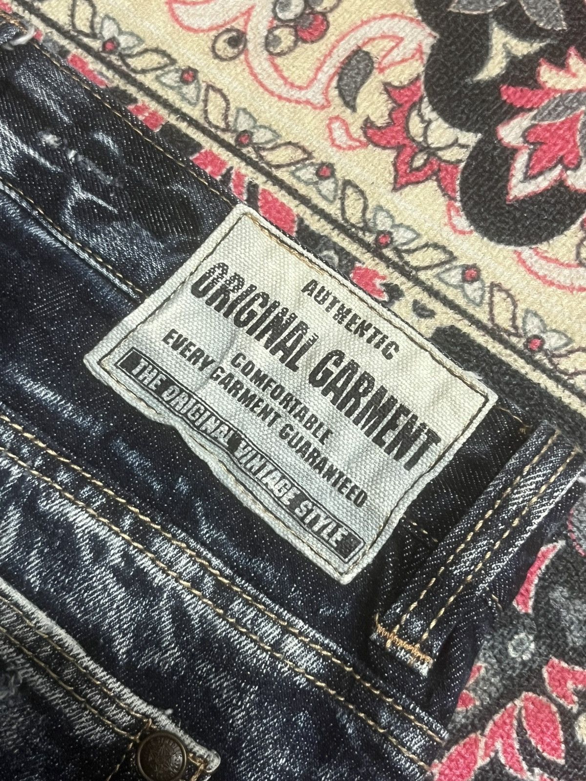 If Six Was Nine Vintage Japanese Brand Y2K Low Rise Grunge Frayed Flare Jean Size 28" / US 6 / IT 42 - 8 Thumbnail