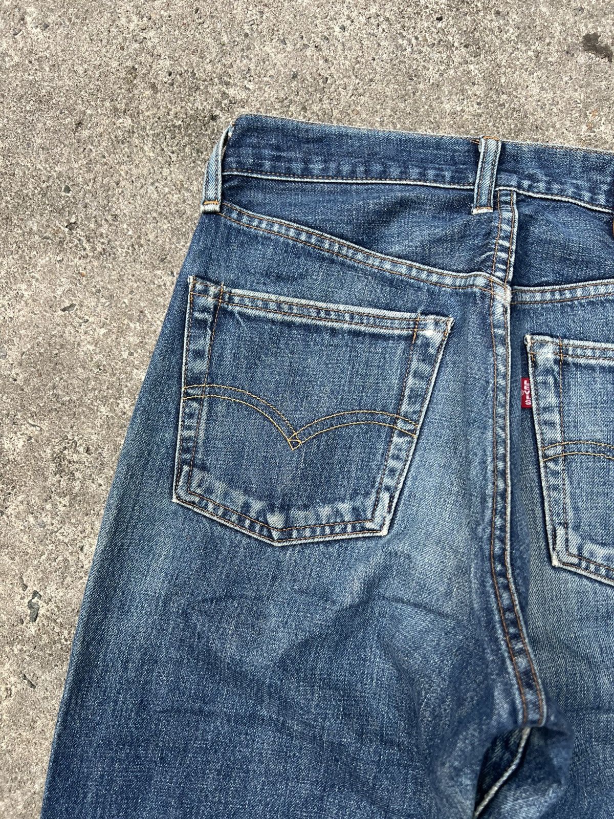 Levi's Vintage 90’s Levis 504Z Big E Selvedge Distressed Jean Size US 28 / EU 44 - 19 Thumbnail
