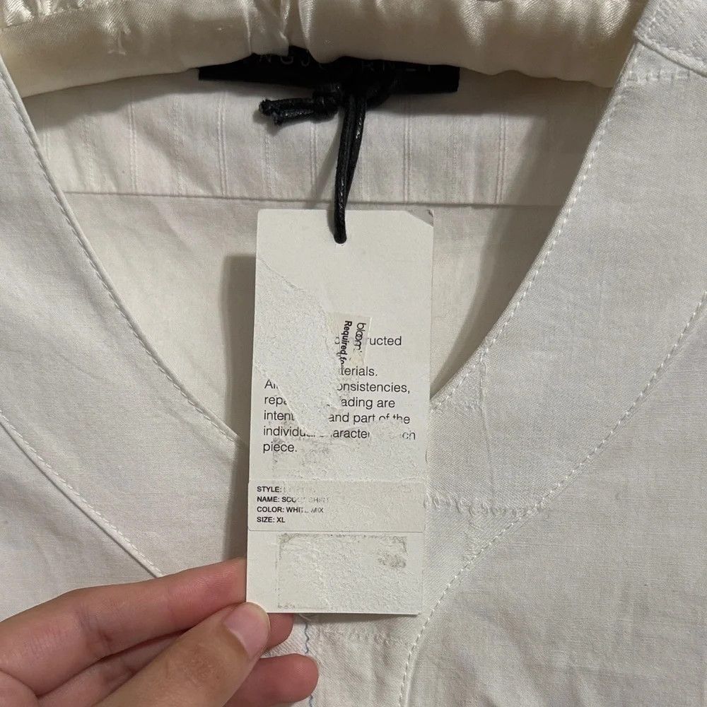LongJourney LONGJOURNEY White Short Sleeve Button Up Shirt Size US XL / EU 56 / 4 - 5 Thumbnail