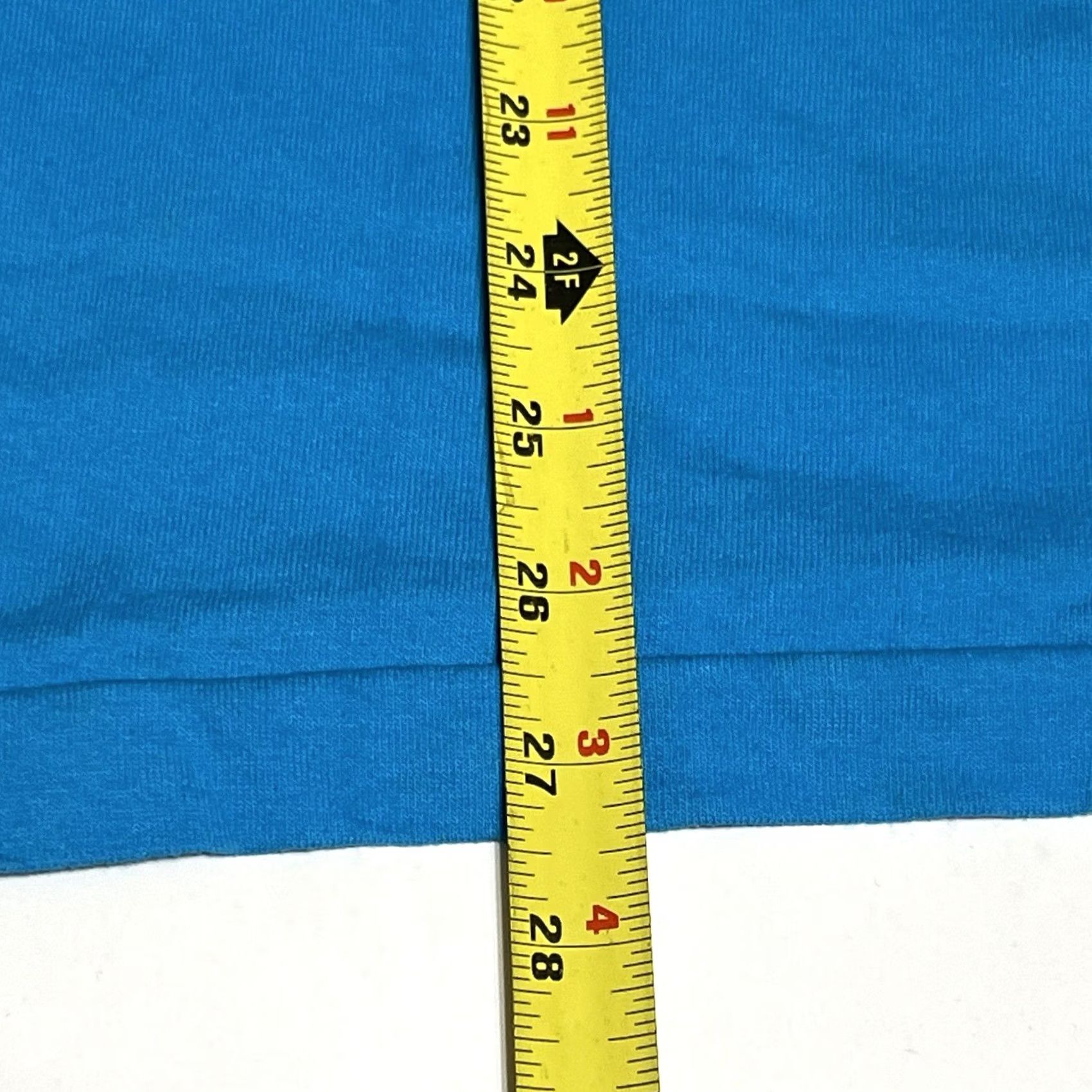 Fruit Of The Loom VINTAGE Fruit of the Loom T-Shirt Blue Short Sleeve Crew Neck Made In USA Size M/S Men Small Spots Size US M / EU 48-50 / 2 - 4 Thumbnail