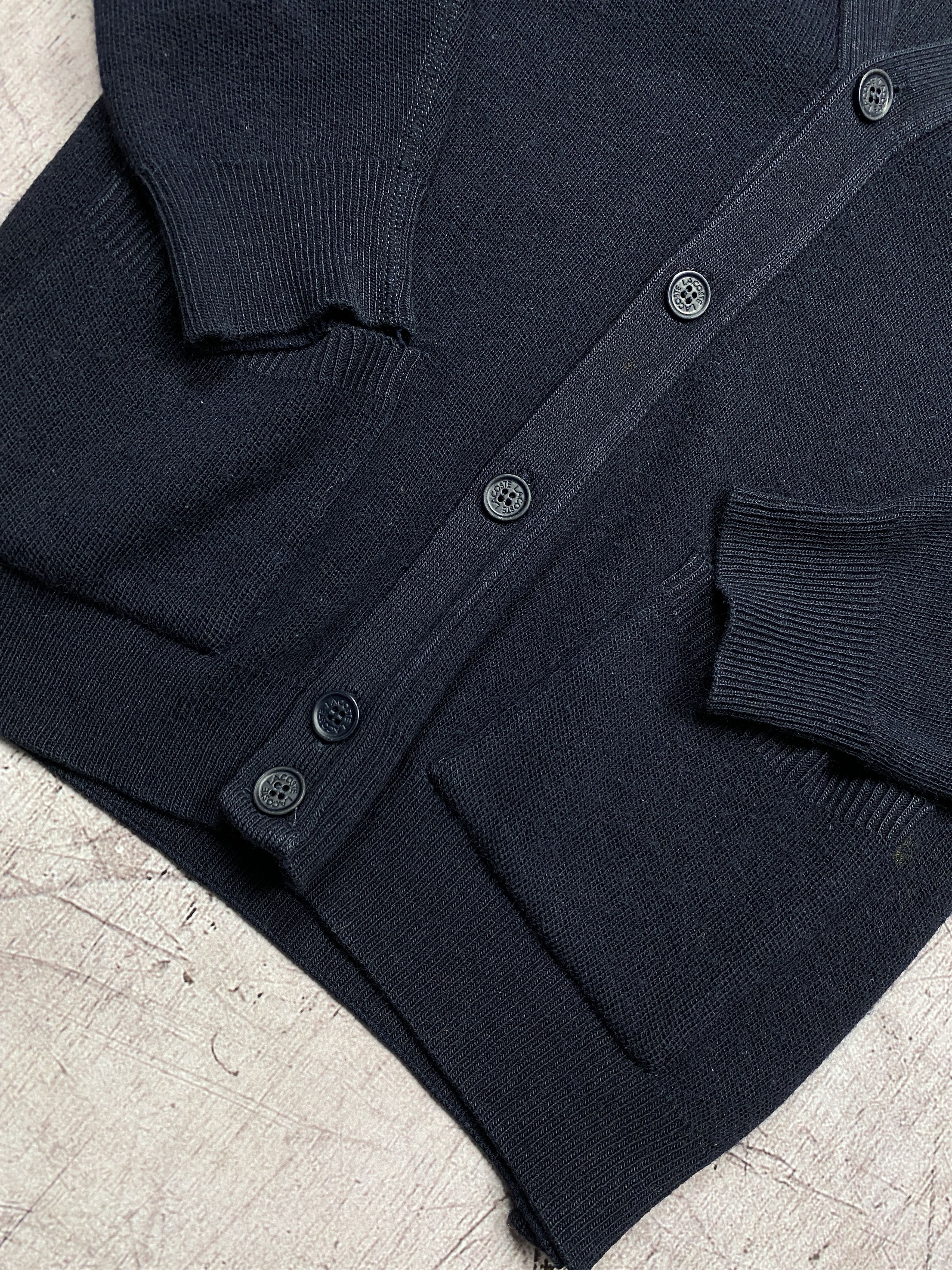 Lacoste × Vintage Lacoste Vintage Mens Cardigan Wool Knit Sweater Size US L / EU 52-54 / 3 - 3 Thumbnail