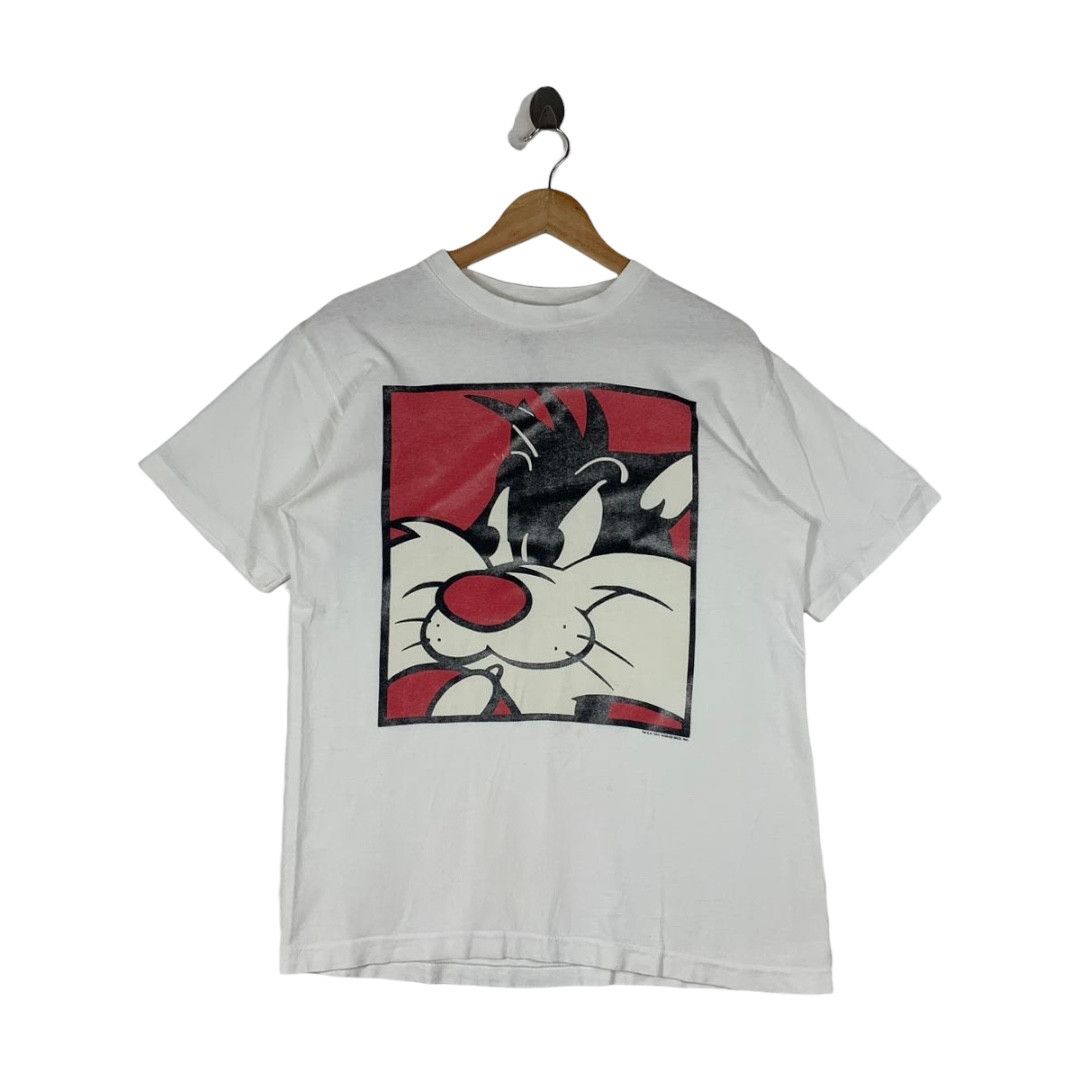 Vintage 90s ACME SYLVESTER CAT looney tunes warner bros tee