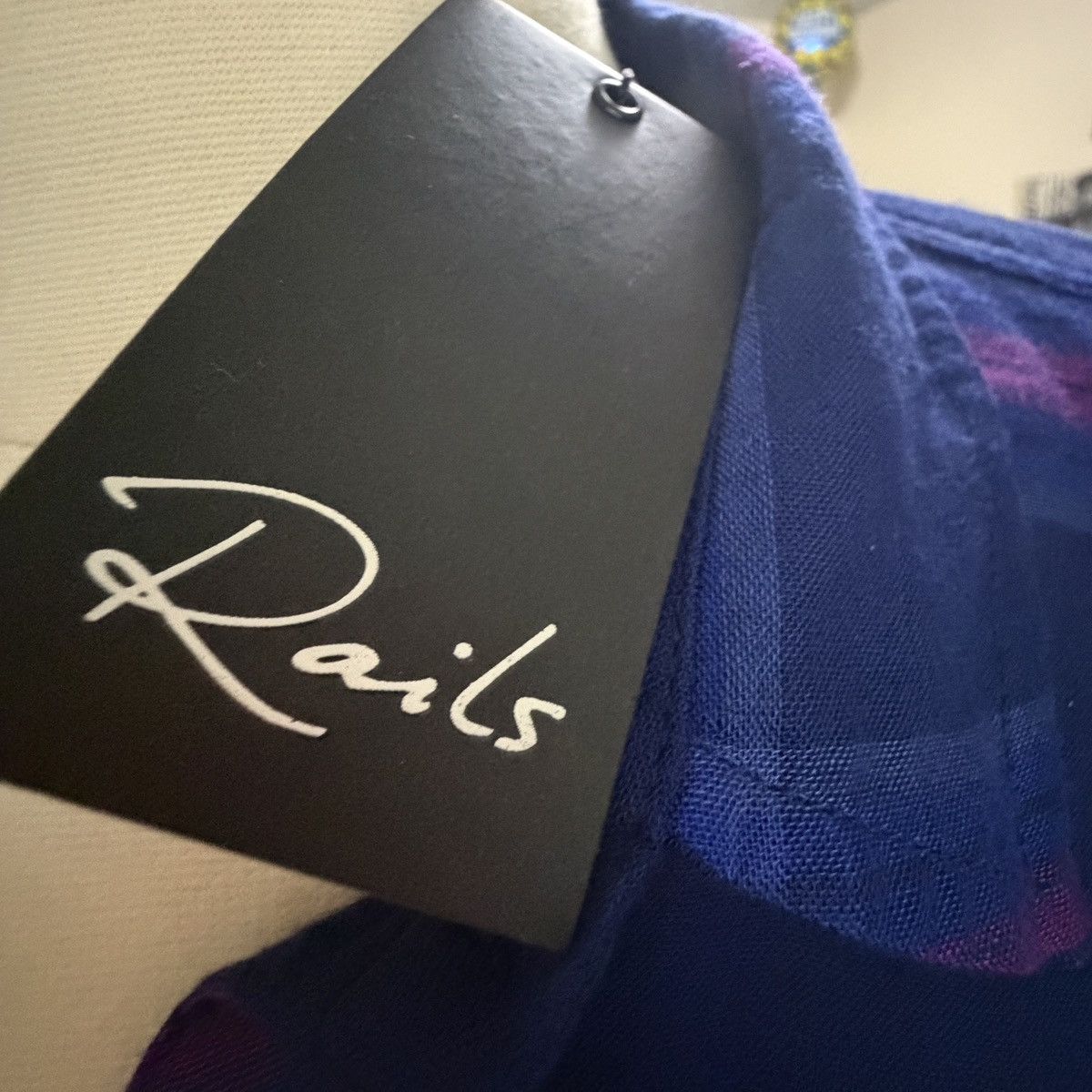 Rails NWT Rails Taitum Plaid Button up Sz M Navy/Ultraviolet Size M / US 6-8 / IT 42-44 - 4 Thumbnail