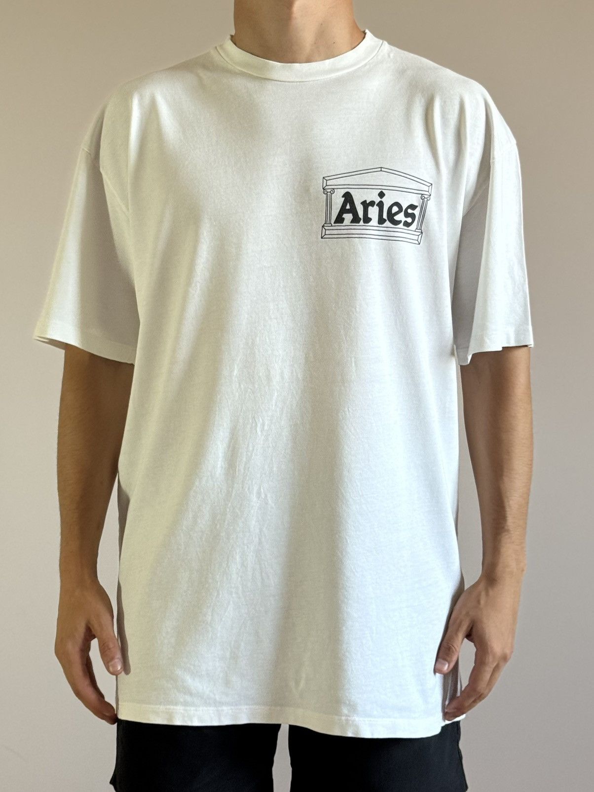 Aries Aries Arise Back Logo Tshirt Size US XL / EU 56 / 4 - 5 Thumbnail