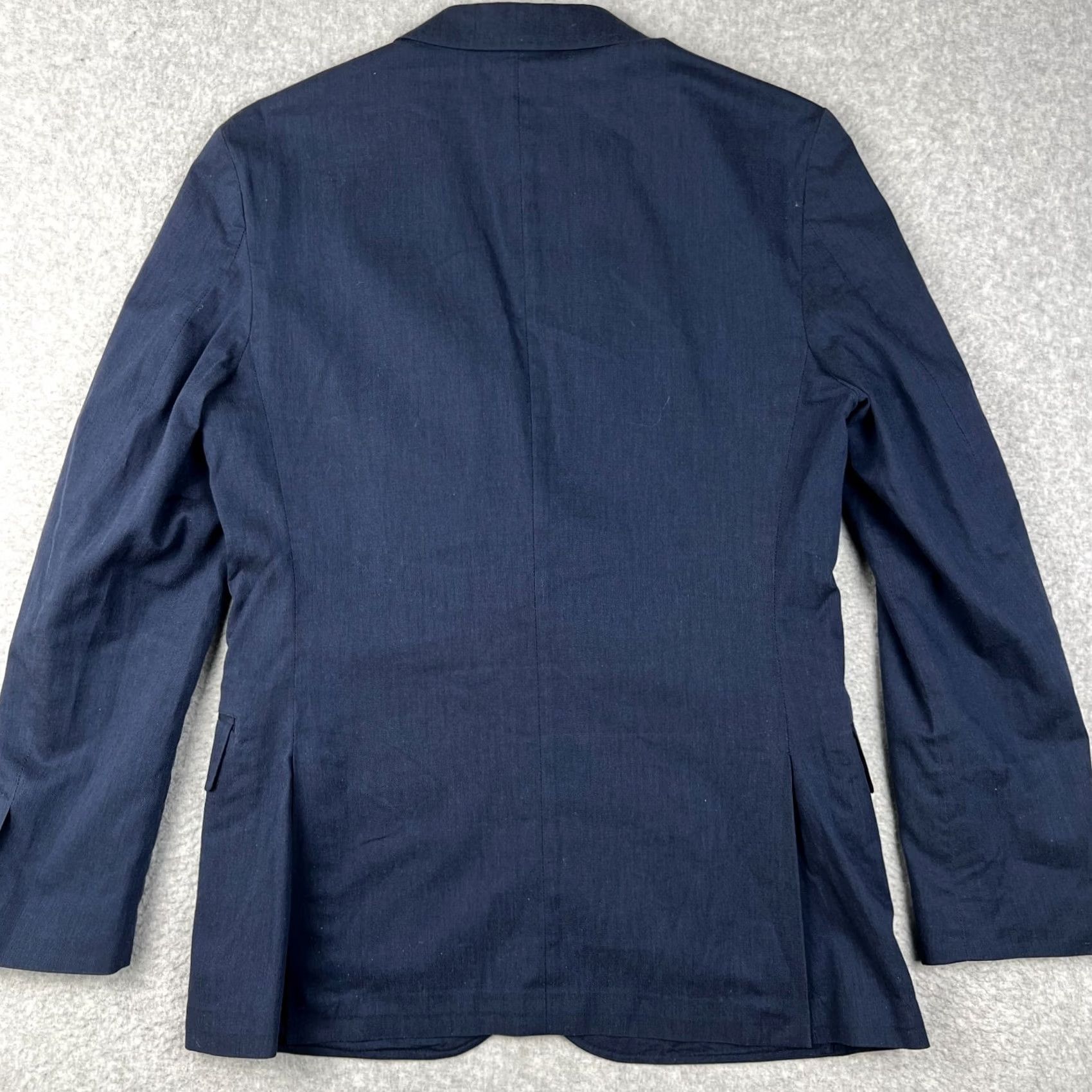 J.Crew J Crew Ludlow Somelos Stretch Unstructured Blazer Sport Coat 36S Blue Cotton Men Size 36R - 2 Thumbnail