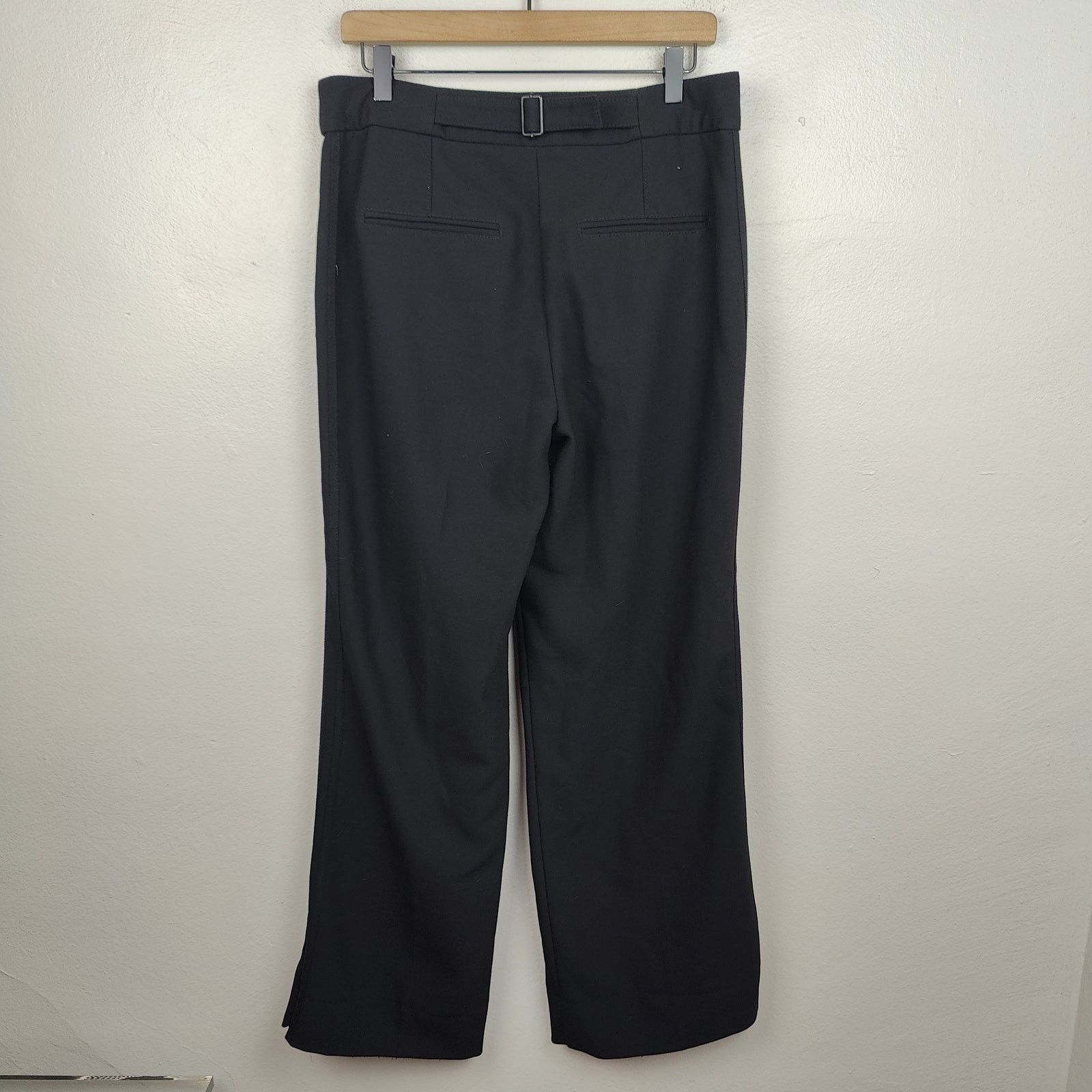 ME+EM Me + Em Trouser Pants Womens 10 Black Pinstripe Relaxed Size 32" / US 10 / IT 46 - 7 Thumbnail