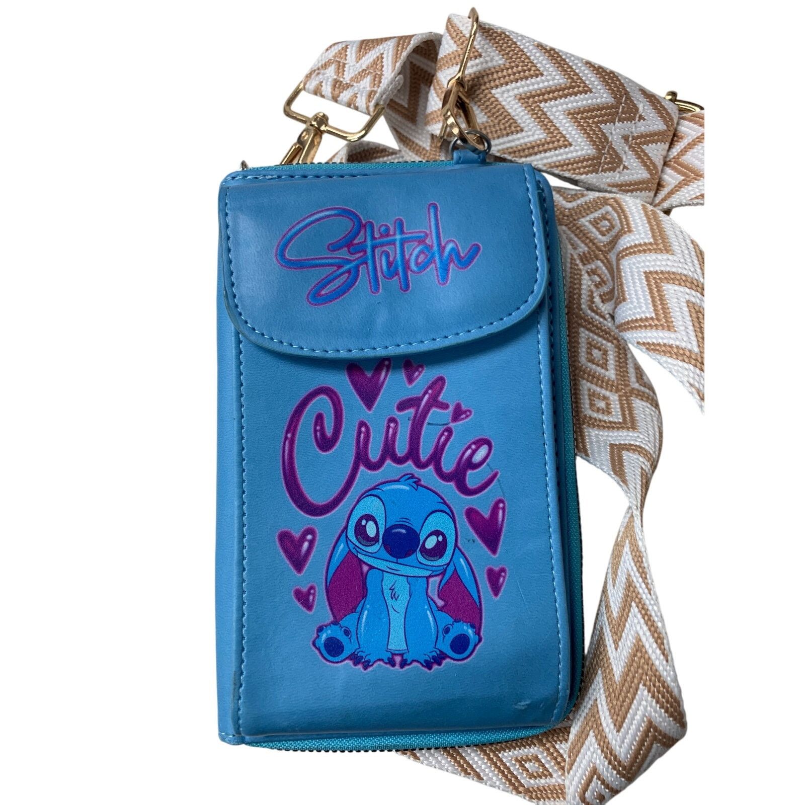 Disney Disney Lilo & Stitch Phone Pocket Card Slots Crossbody Bag Size ONE SIZE - 7 Thumbnail